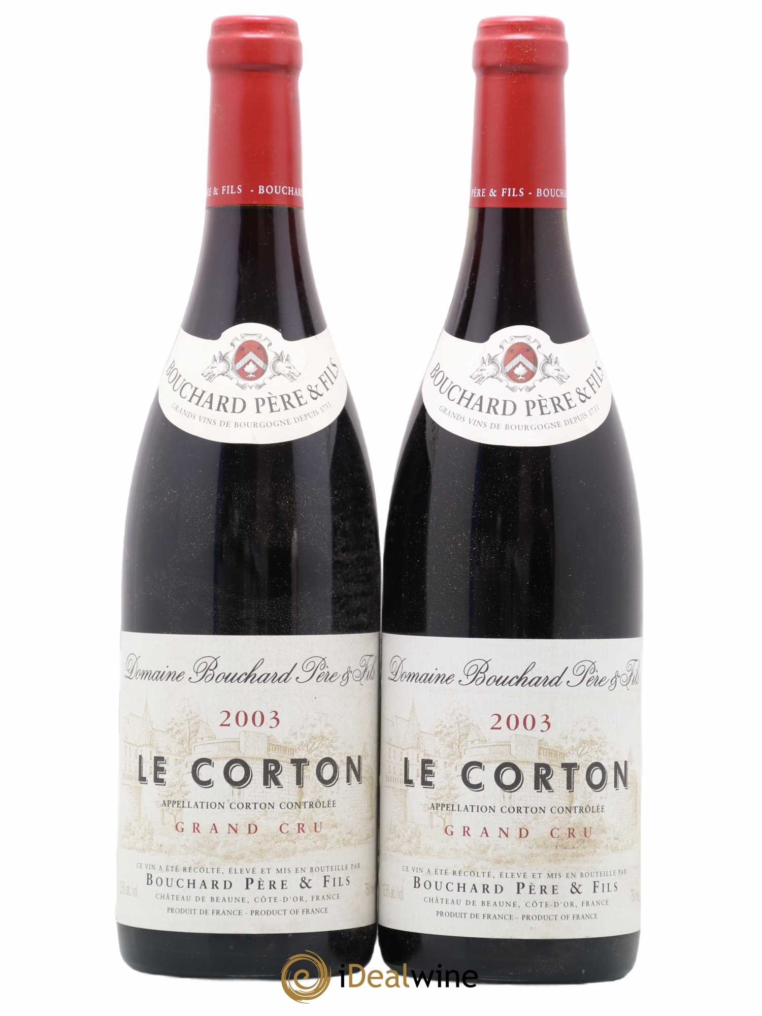 Corton Grand Cru Le Corton Bouchard Père & Fils 2003 - Lot de 2 bouteilles - 0