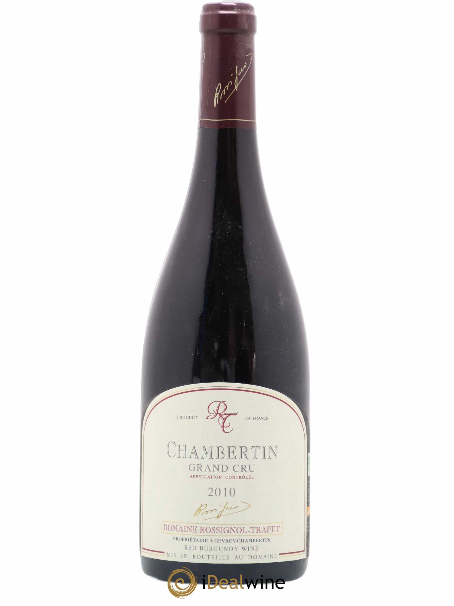 Chambertin Grand Cru Rossignol-Trapet (Domaine) 2010 - Lot de 1 bouteille - 0