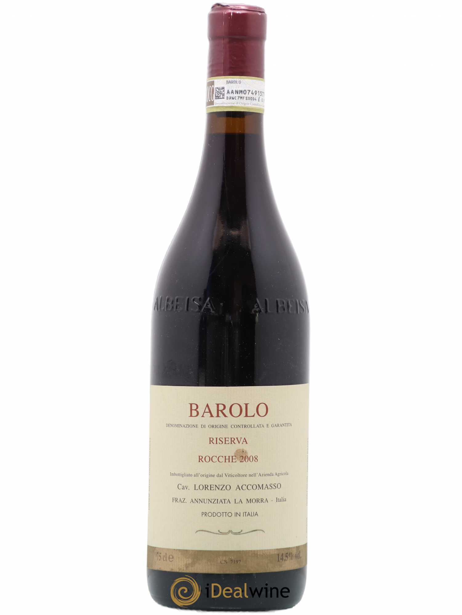 Barolo Riserva Roche Lorenzo Accomasso 2008 - Lot of 1 bottle - 0
