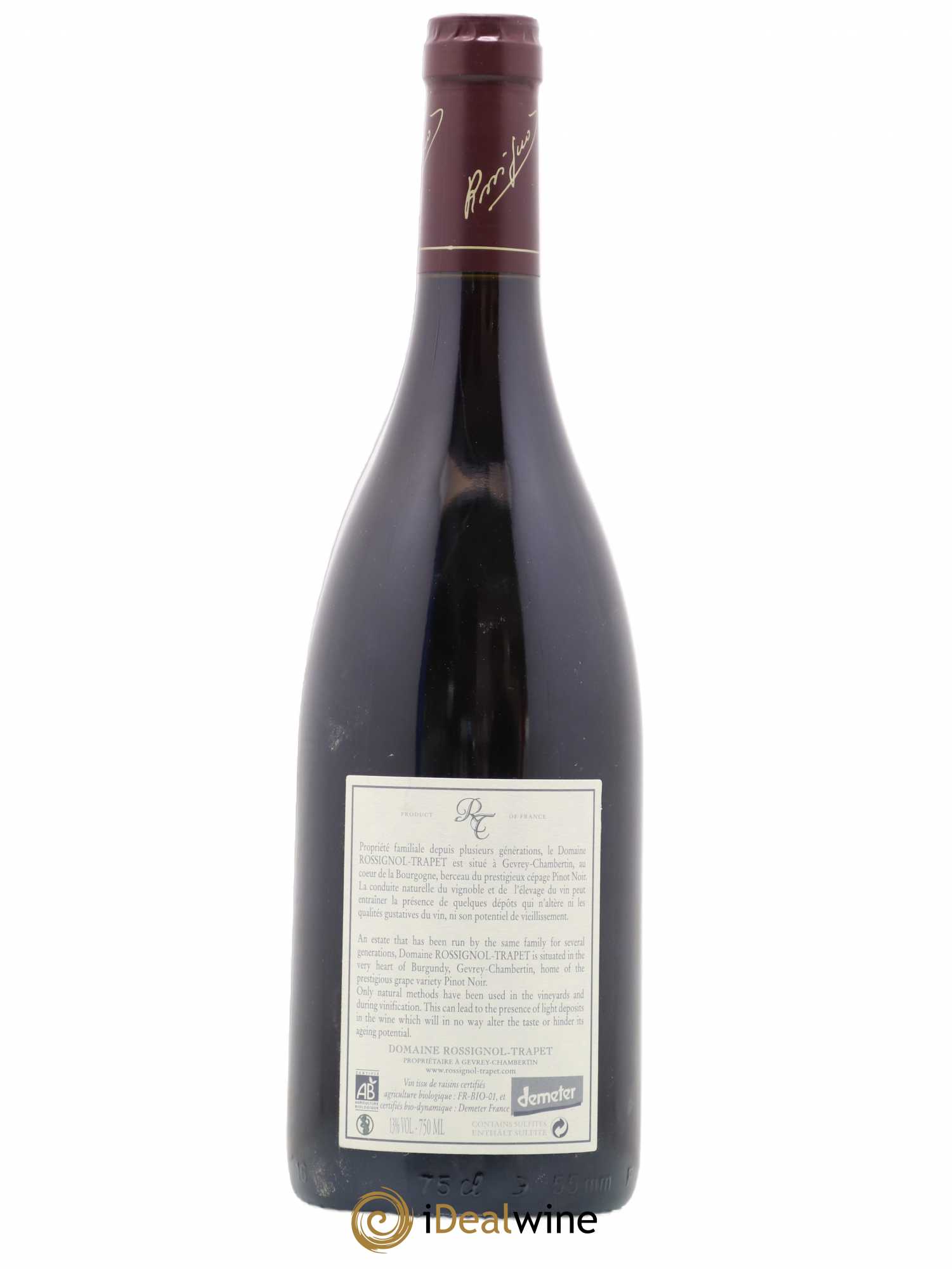 Chambertin Grand Cru Rossignol-Trapet (Domaine) 2008 - Lot de 1 bouteille - 1