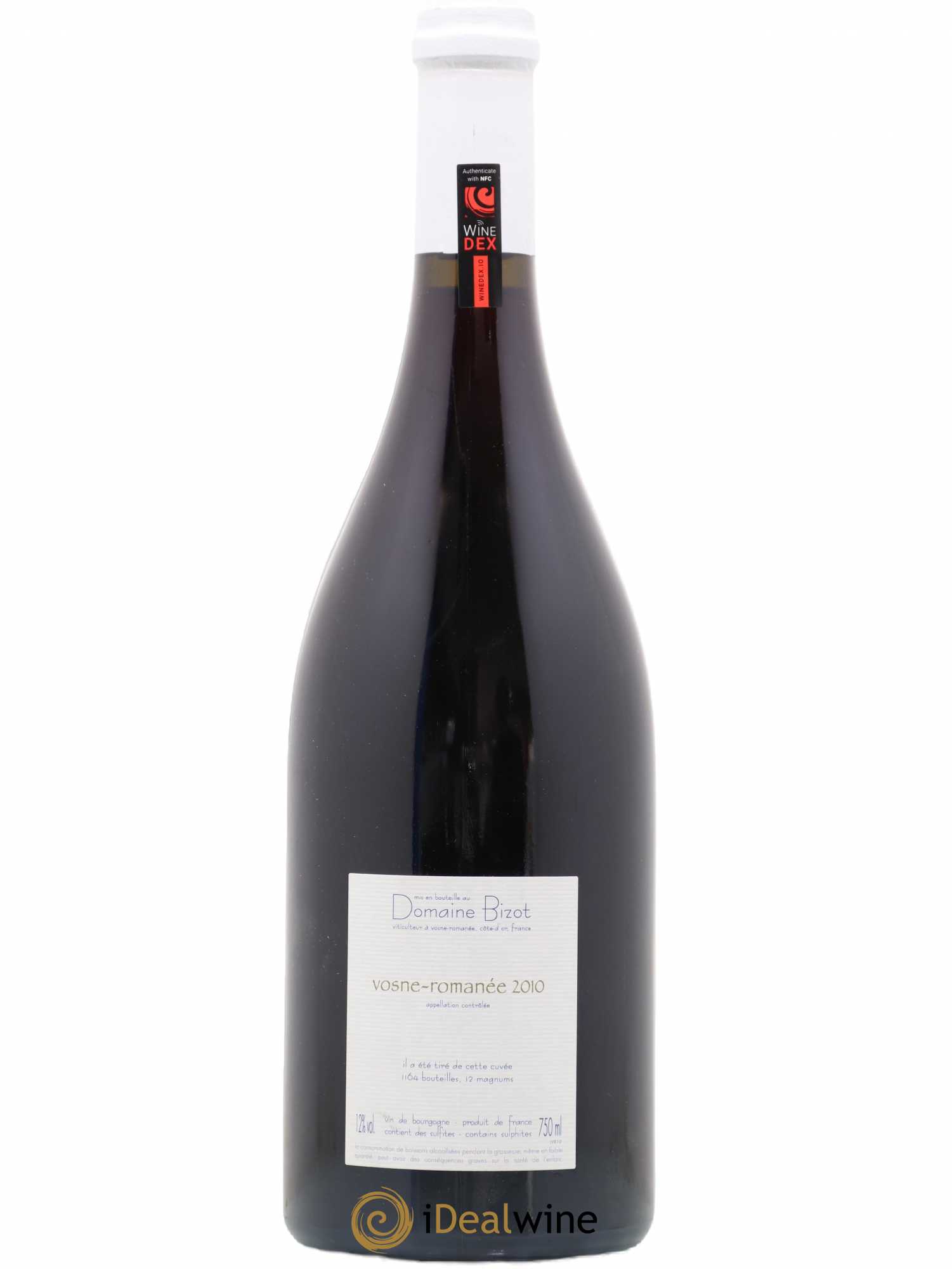 Vosne-Romanée Bizot (Domaine) 2010 - Lot de 1 bouteille - 1