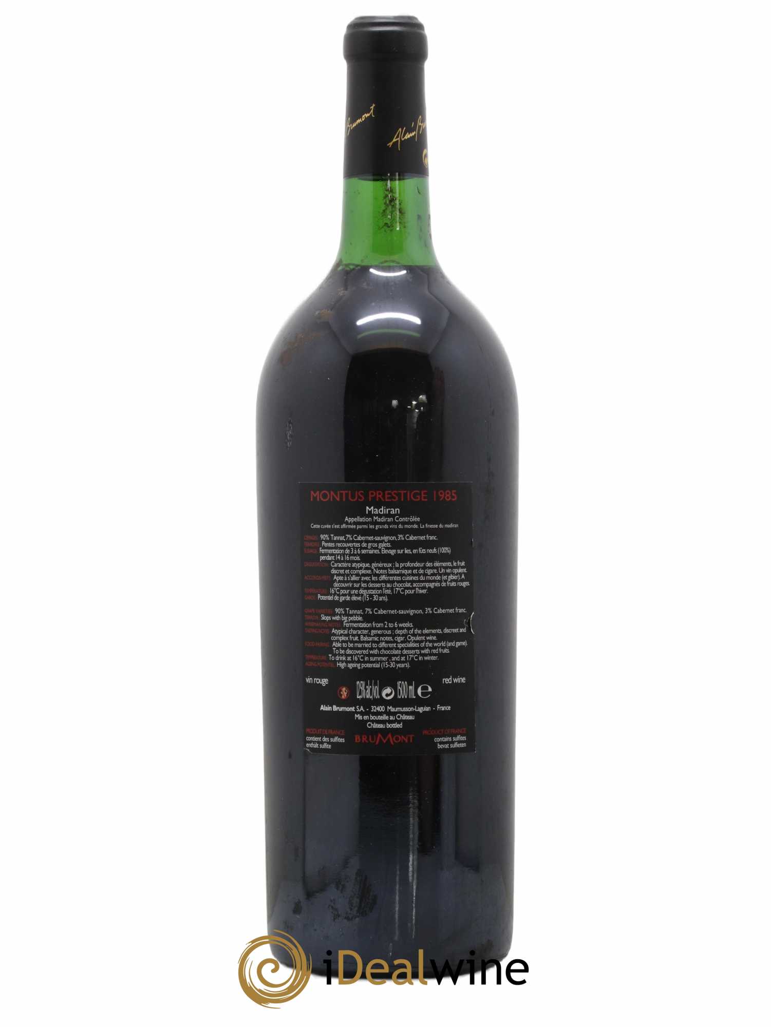Madiran Château Montus-Prestige Alain Brumont 1985 - Lot de 1 magnum - 1