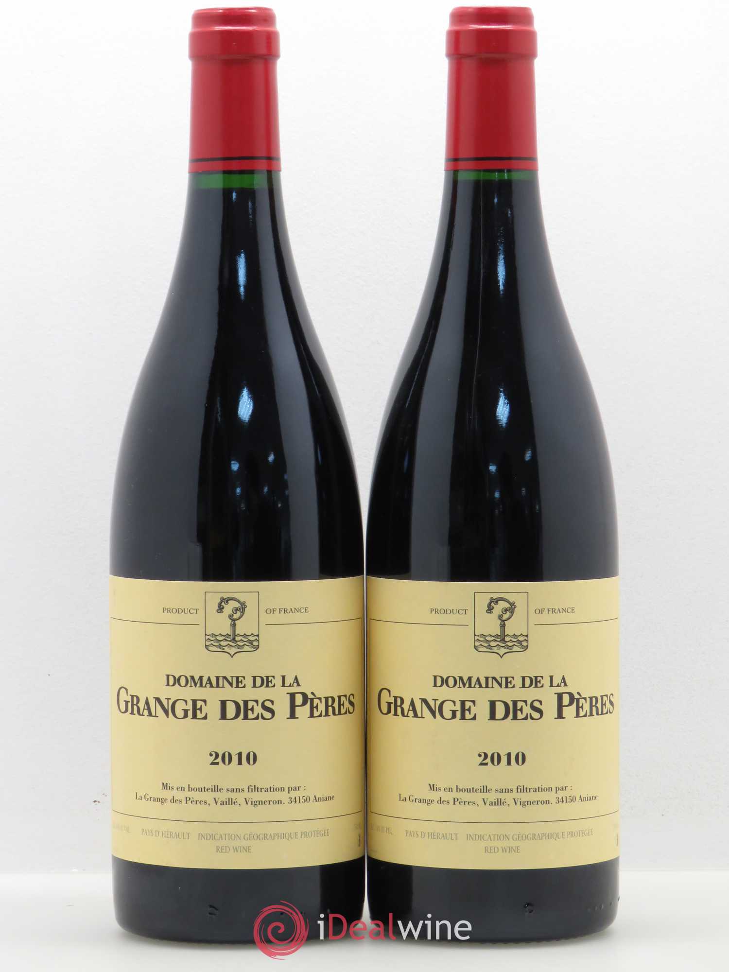 Pays d'Hérault Grange des Pères Laurent Vaillé 2010 - Lot de 2 bouteilles - 0