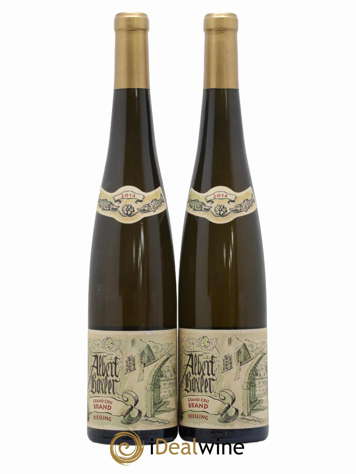 Alsace Riesling Grand Cru Brand K Albert Boxler 2014 - Lot de 2 bouteilles - 0
