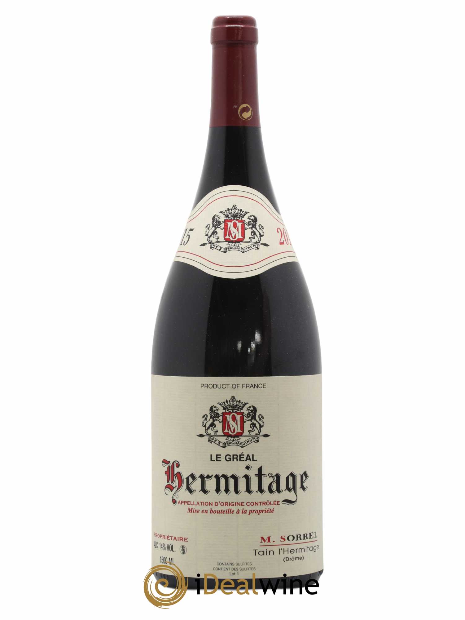 Hermitage Le Gréal Marc Sorrel 2015 - Lot de 1 magnum - 0