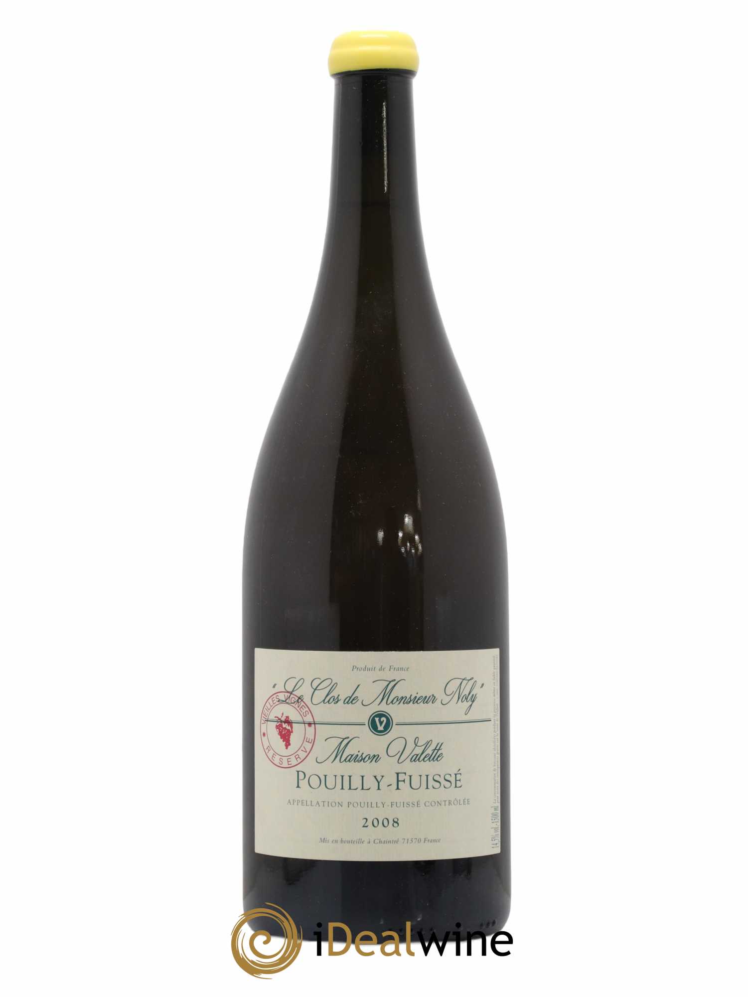 Pouilly-Fuissé Clos de Monsieur Noly Vieilles Vignes Valette (Domaine) 2008 - Lot de 1 magnum - 0