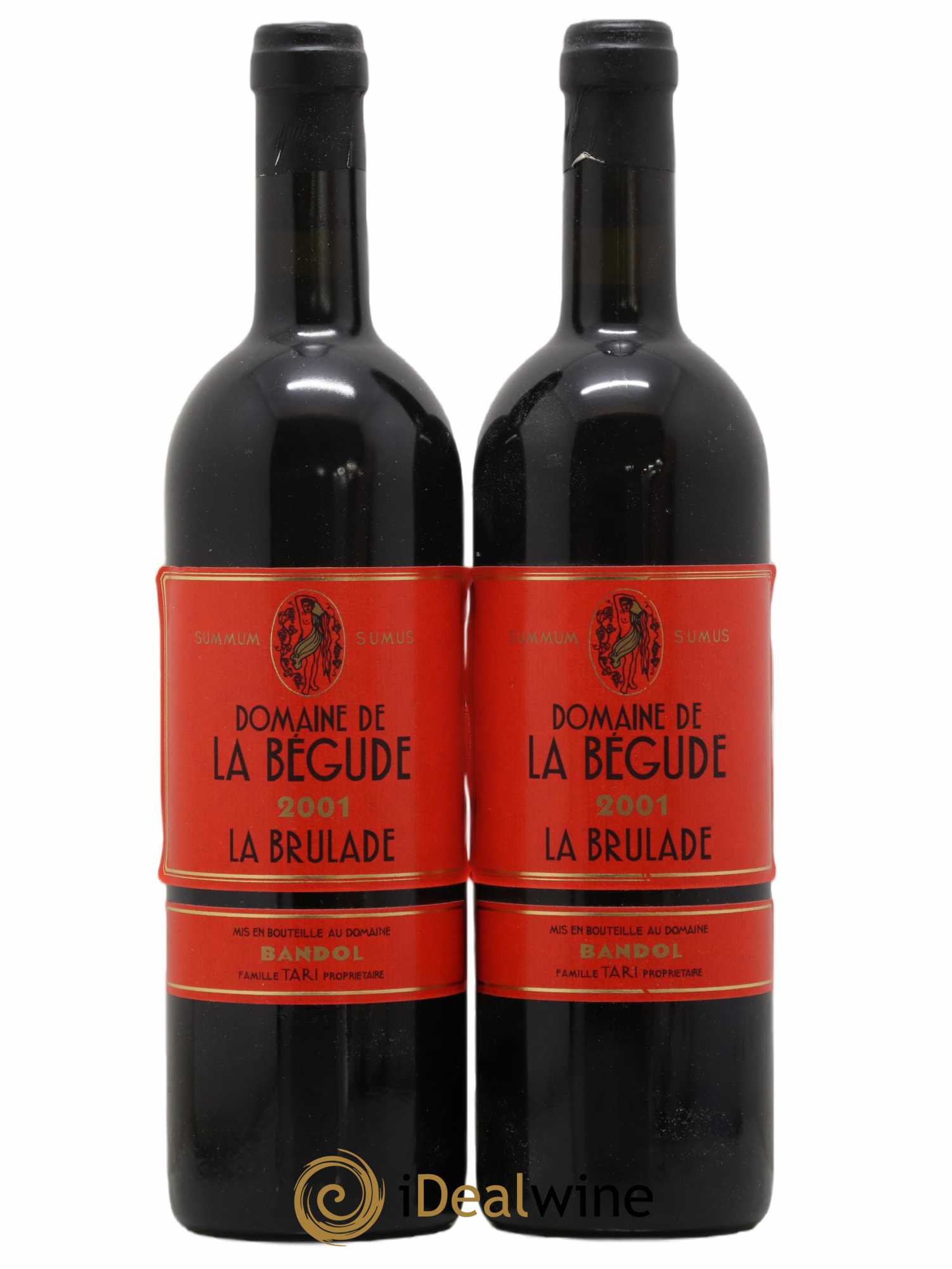 Bandol La Brûlade La Bégude 2001 - Lot de 2 bouteilles - 0