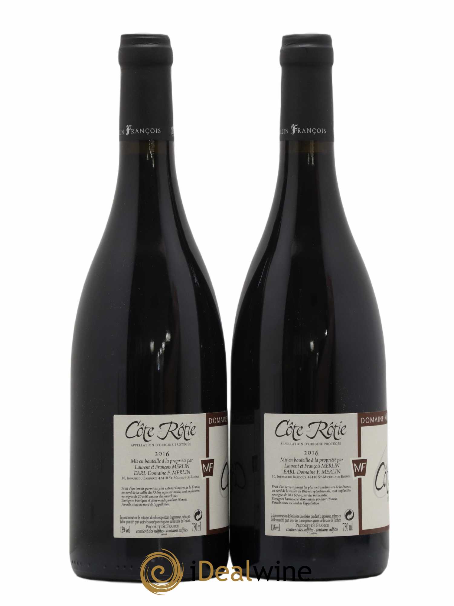 Côte-Rôtie Merlin François 2016 - Lot de 2 bouteilles - 1