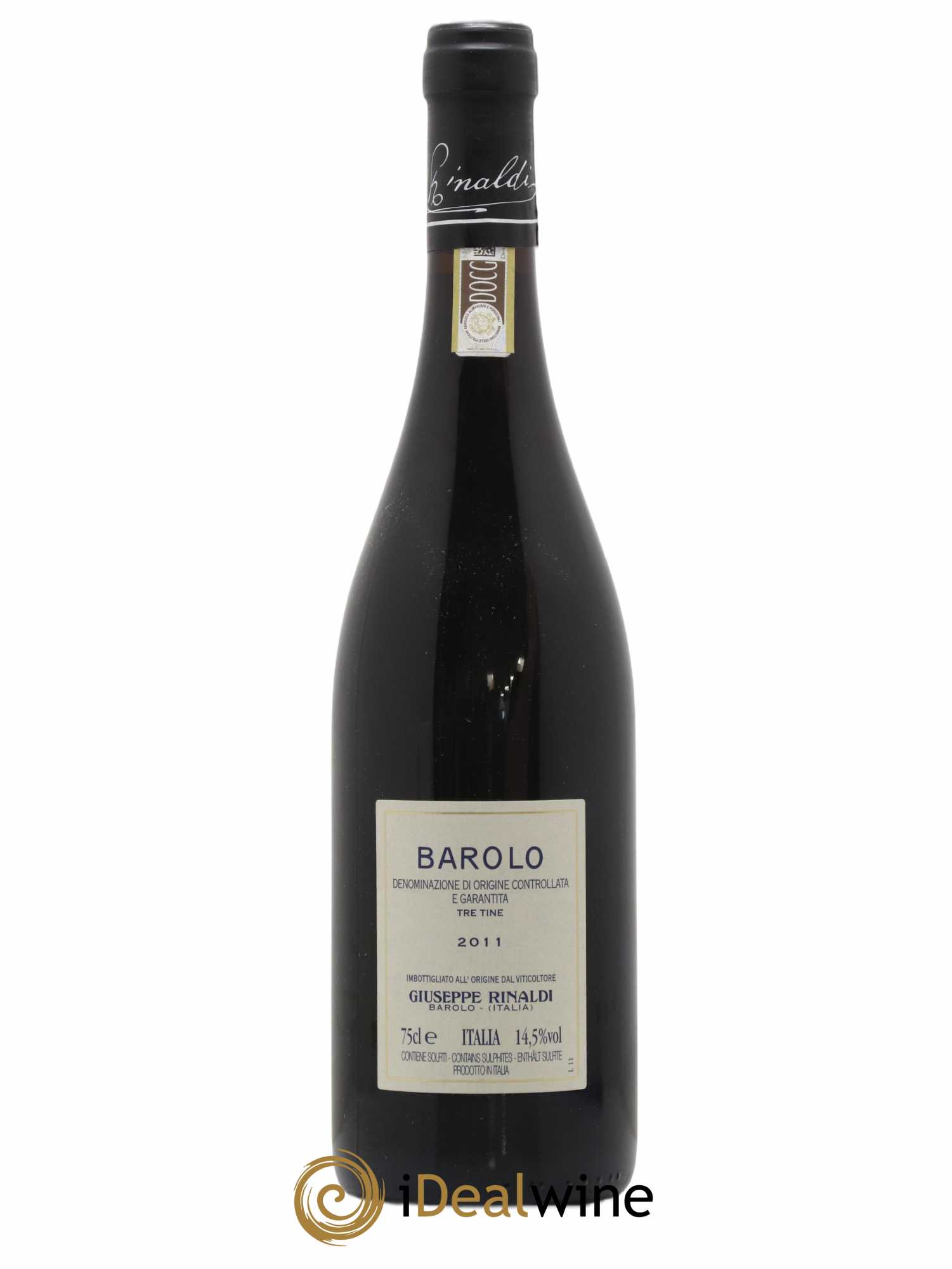 Barolo DOCG Tre Tine Giuseppe Rinaldi 2011 - Lot de 1 bouteille - 1