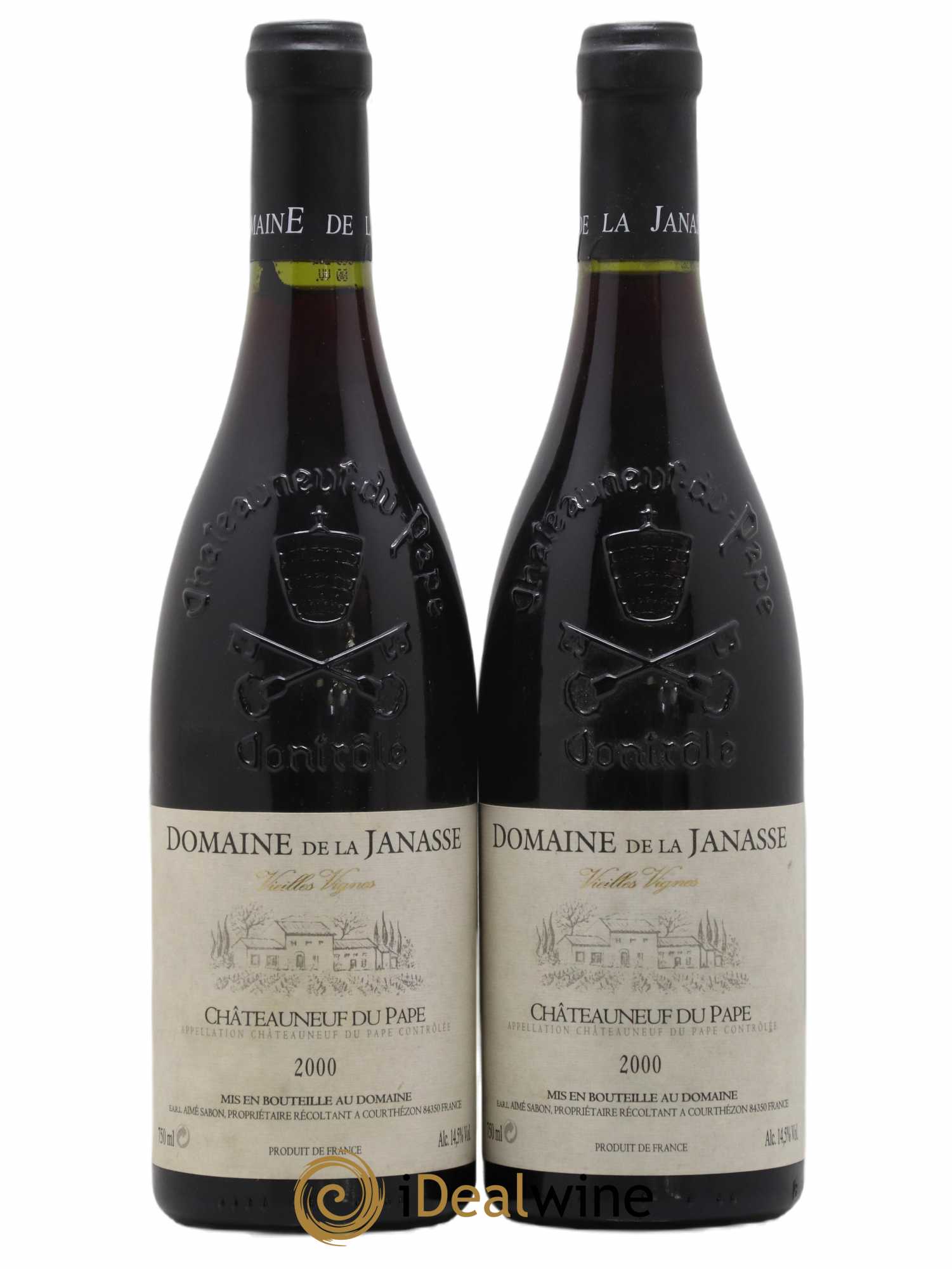 Châteauneuf-du-Pape Cuvée Vieilles Vignes La Janasse (Domaine de) 2000 - Lot de 2 bouteilles - 0
