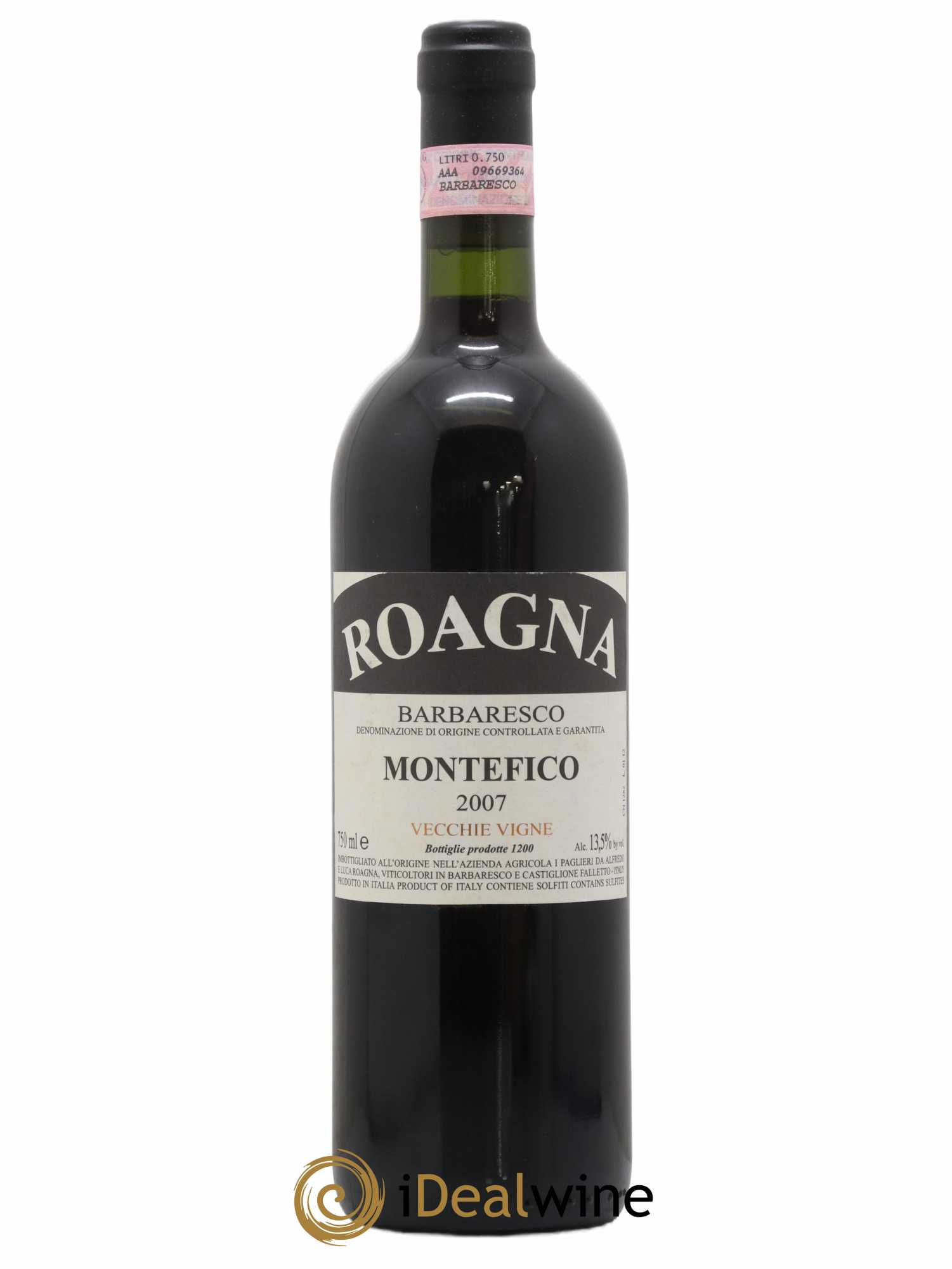 Barbaresco DOCG Montefico Vecchie Viti Roagna 2007 - Lot de 1 bouteille - 0