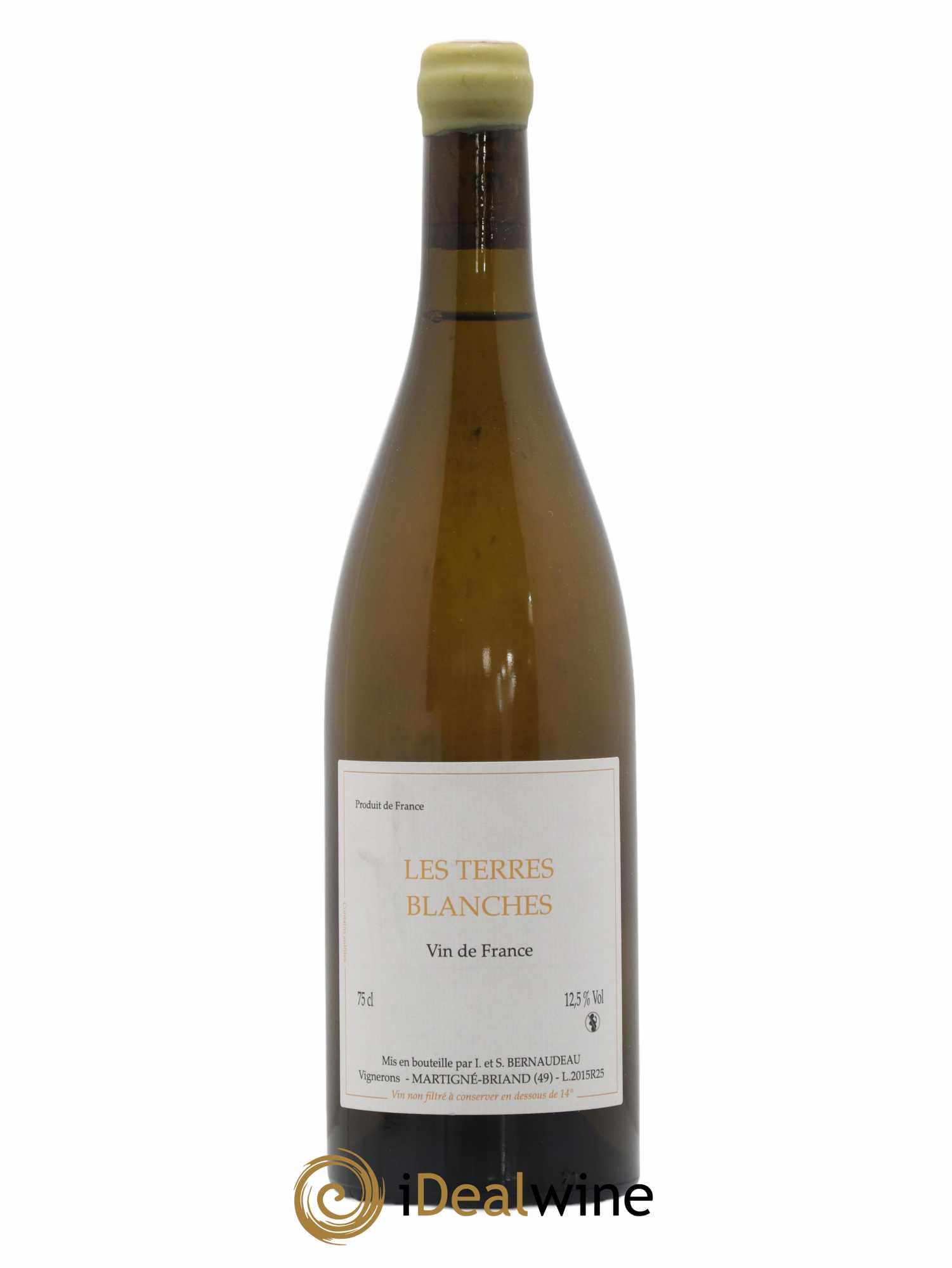 Vin de France Les Terres Blanches Stéphane Bernaudeau 2015 - Lot de 1 bouteille - 0