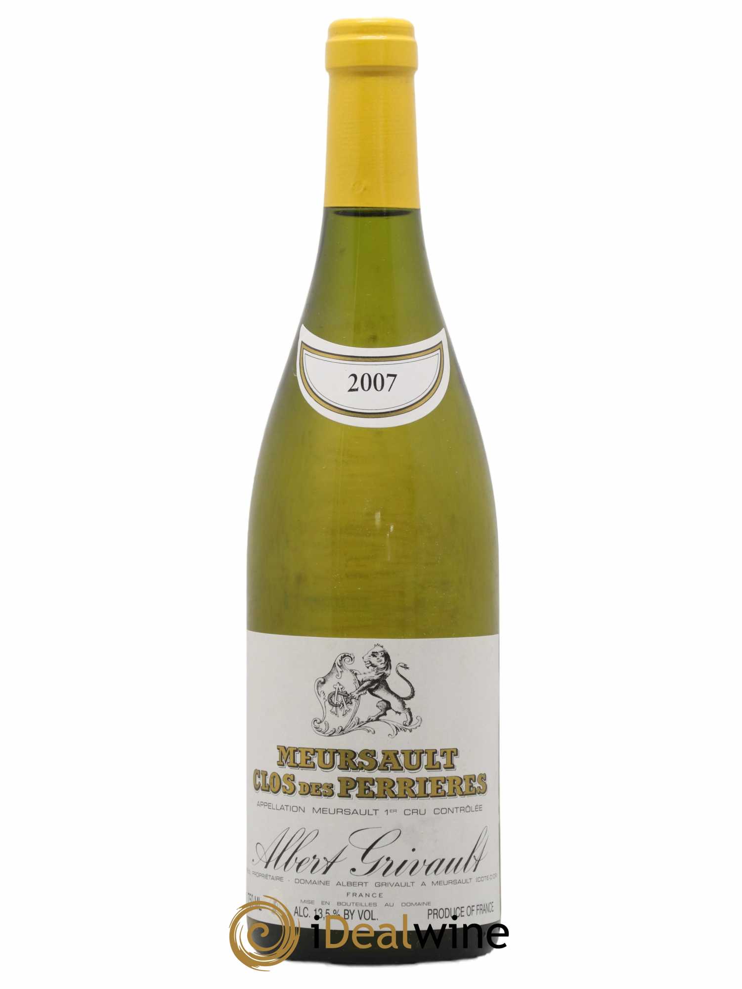 Meursault 1er Cru Clos des Perrières Monopole Albert Grivault 2007 - Lot de 1 bouteille - 0