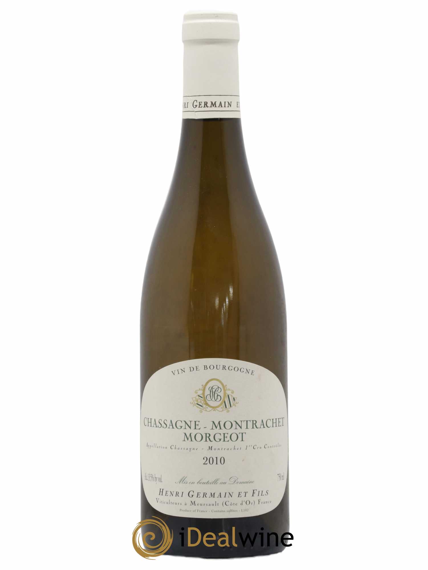 Chassagne-Montrachet 1er Cru Morgeot Henri Germain 2010 - Lot de 1 bouteille - 0
