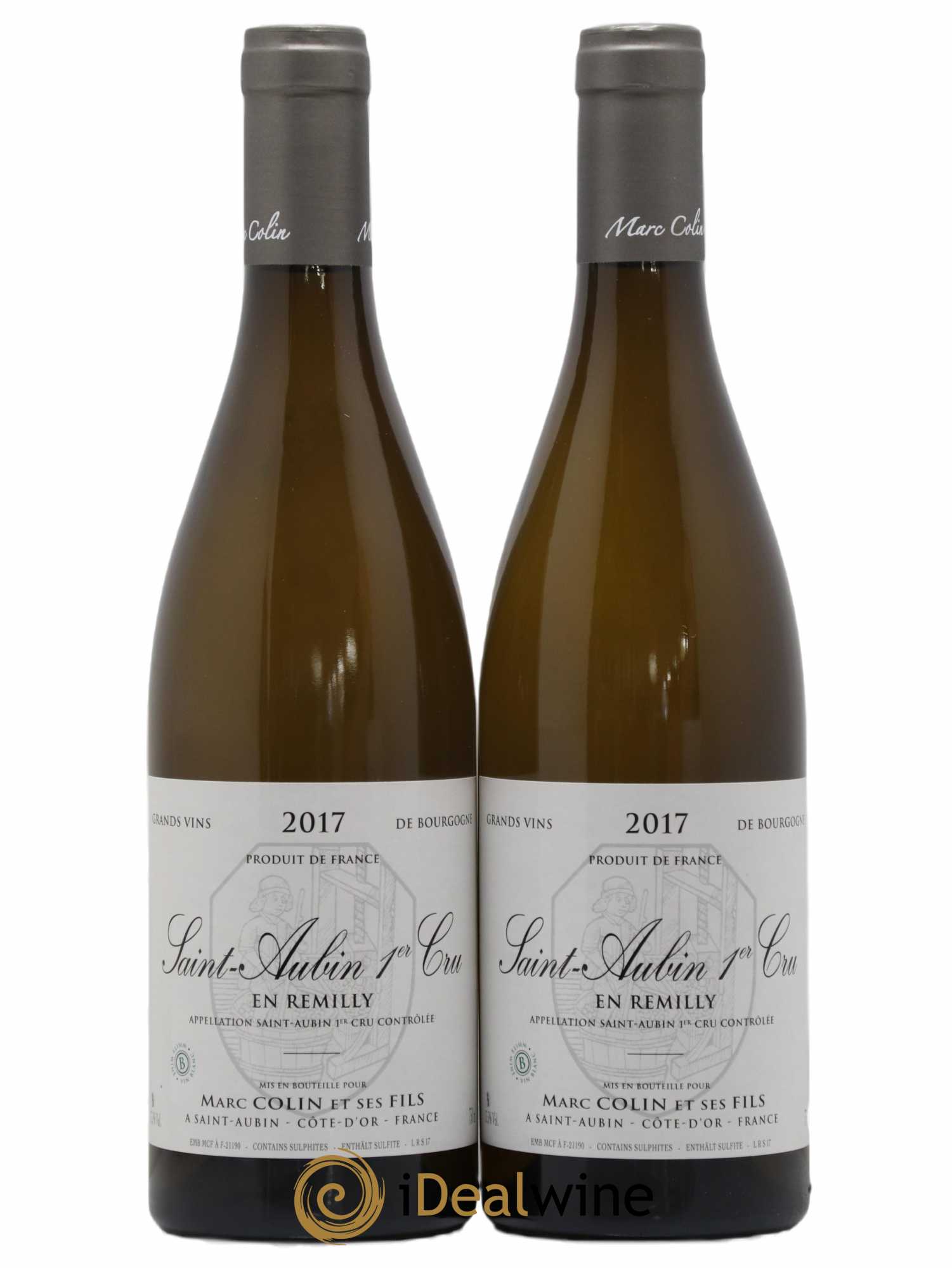 Saint-Aubin 1er Cru En Rémilly Marc Colin & Fils 2017 - Lot de 2 bouteilles - 0