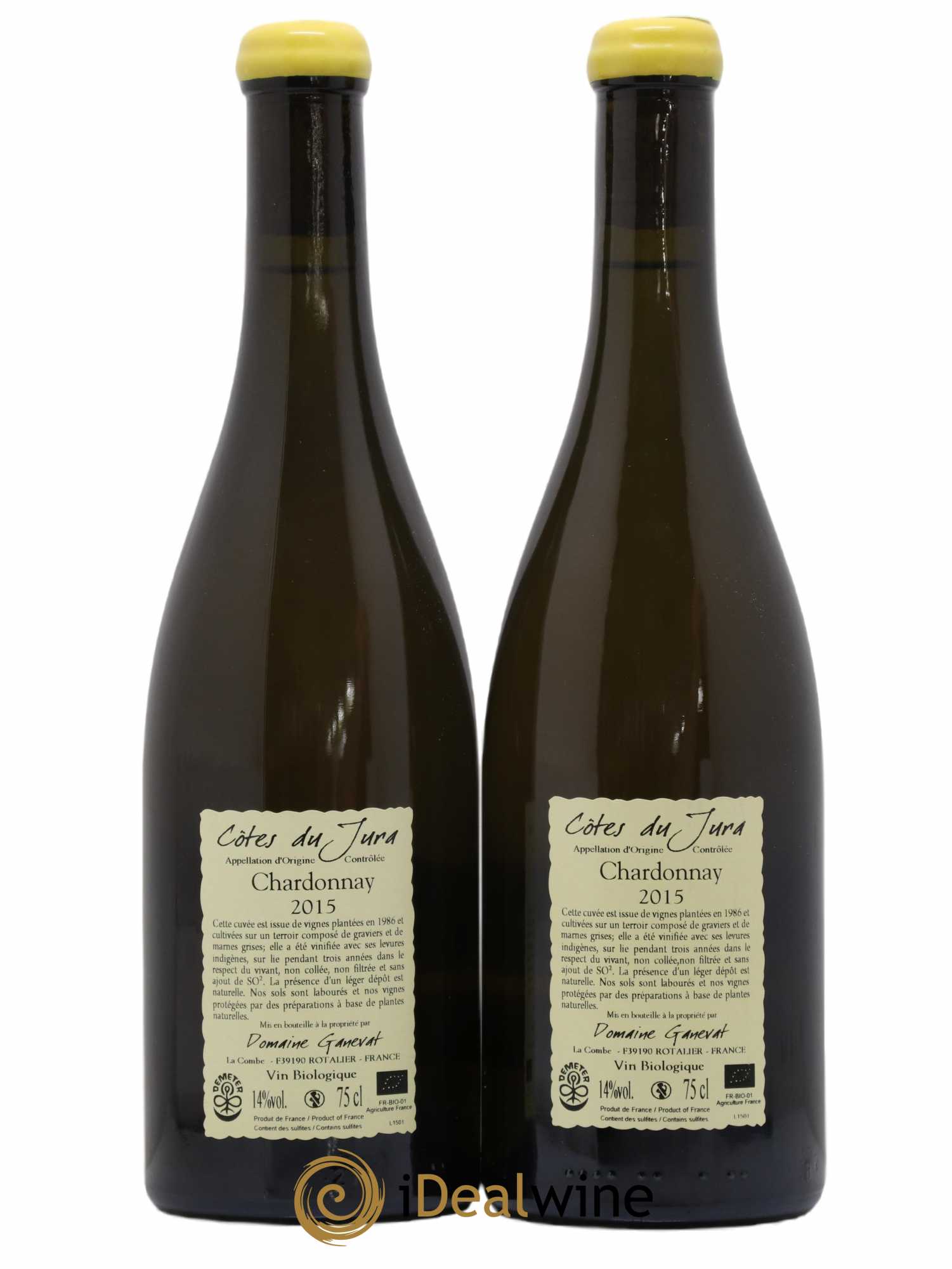 Côtes du Jura Cuvée Florine Jean-François Ganevat (Domaine) 2015 - Lot de 2 bouteilles - 1