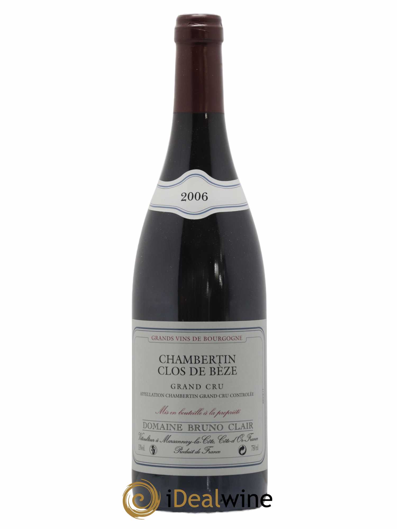 Chambertin Clos de Bèze Grand Cru Bruno Clair (Domaine) 2006 - Lot de 1 bouteille - 0