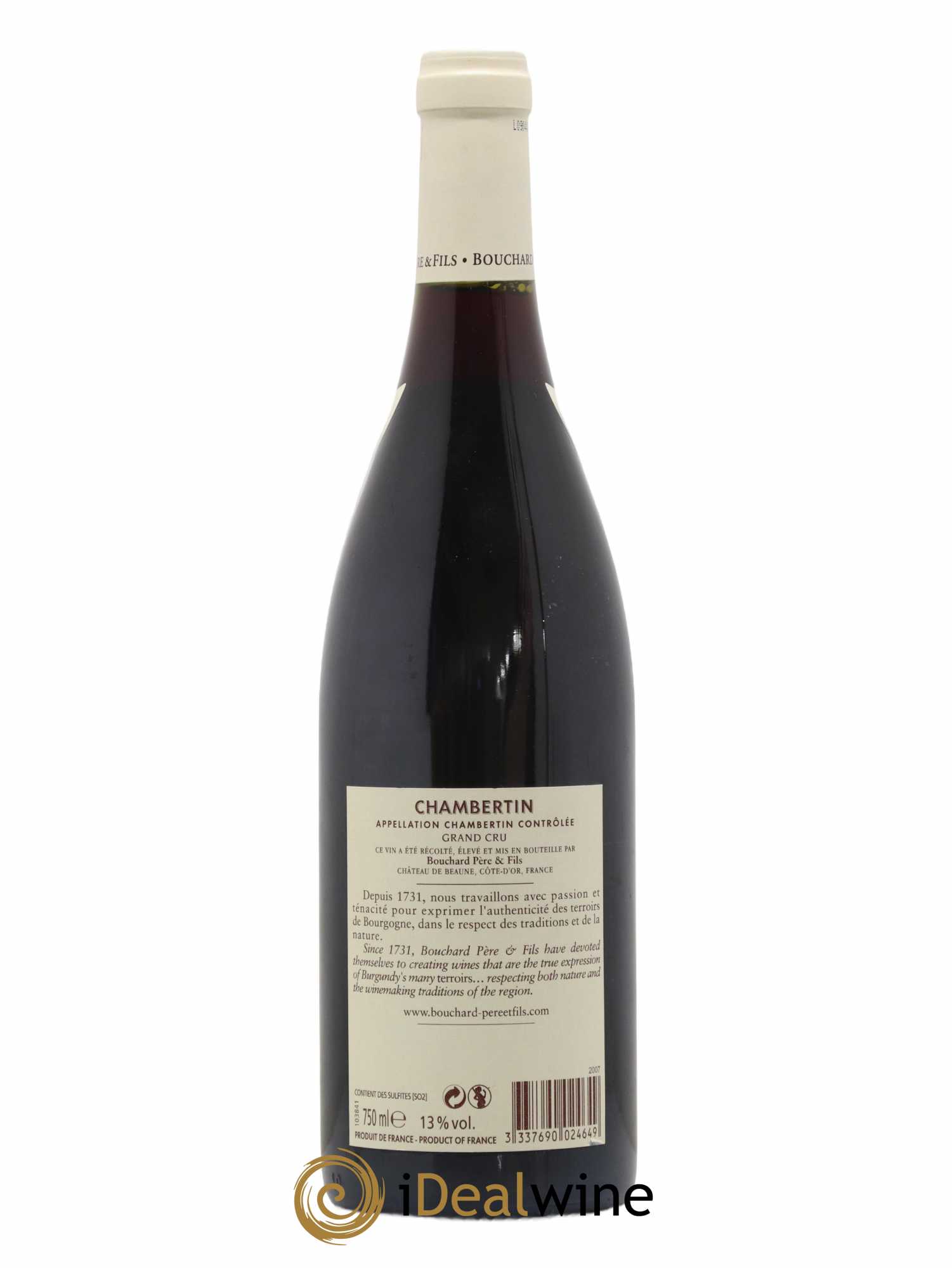 Chambertin Grand Cru Bouchard Père & Fils 2007 - Lot de 1 bouteille - 1