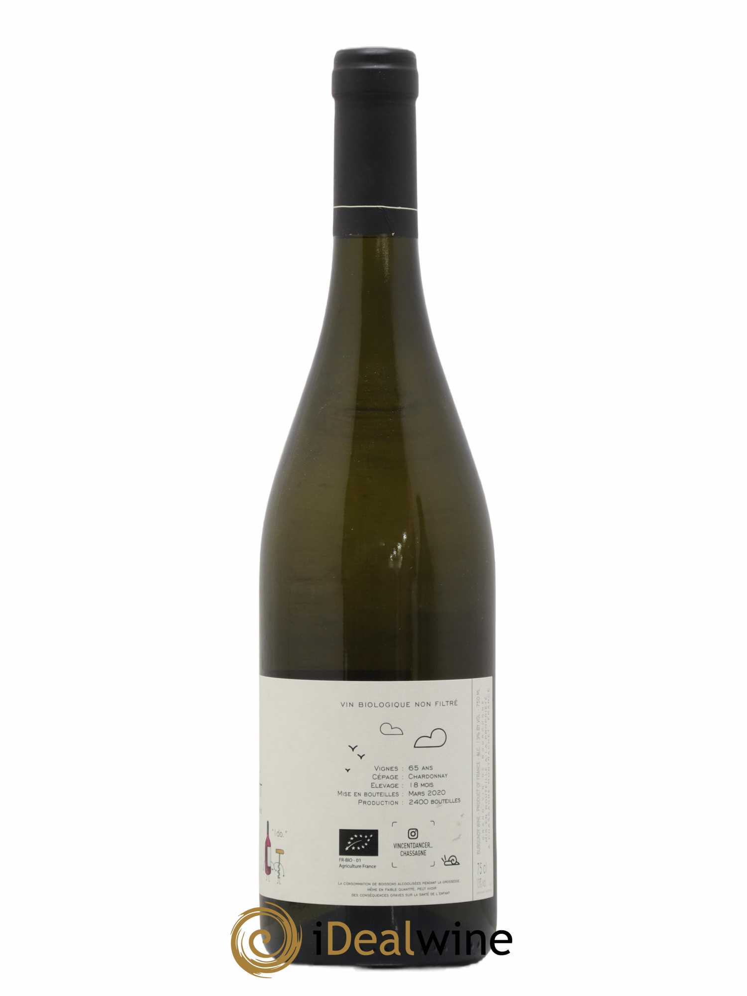 Chassagne-Montrachet 1er Cru (Morgeot) Tête du Clos Vincent Dancer 2018 - Lot de 1 bouteille - 1