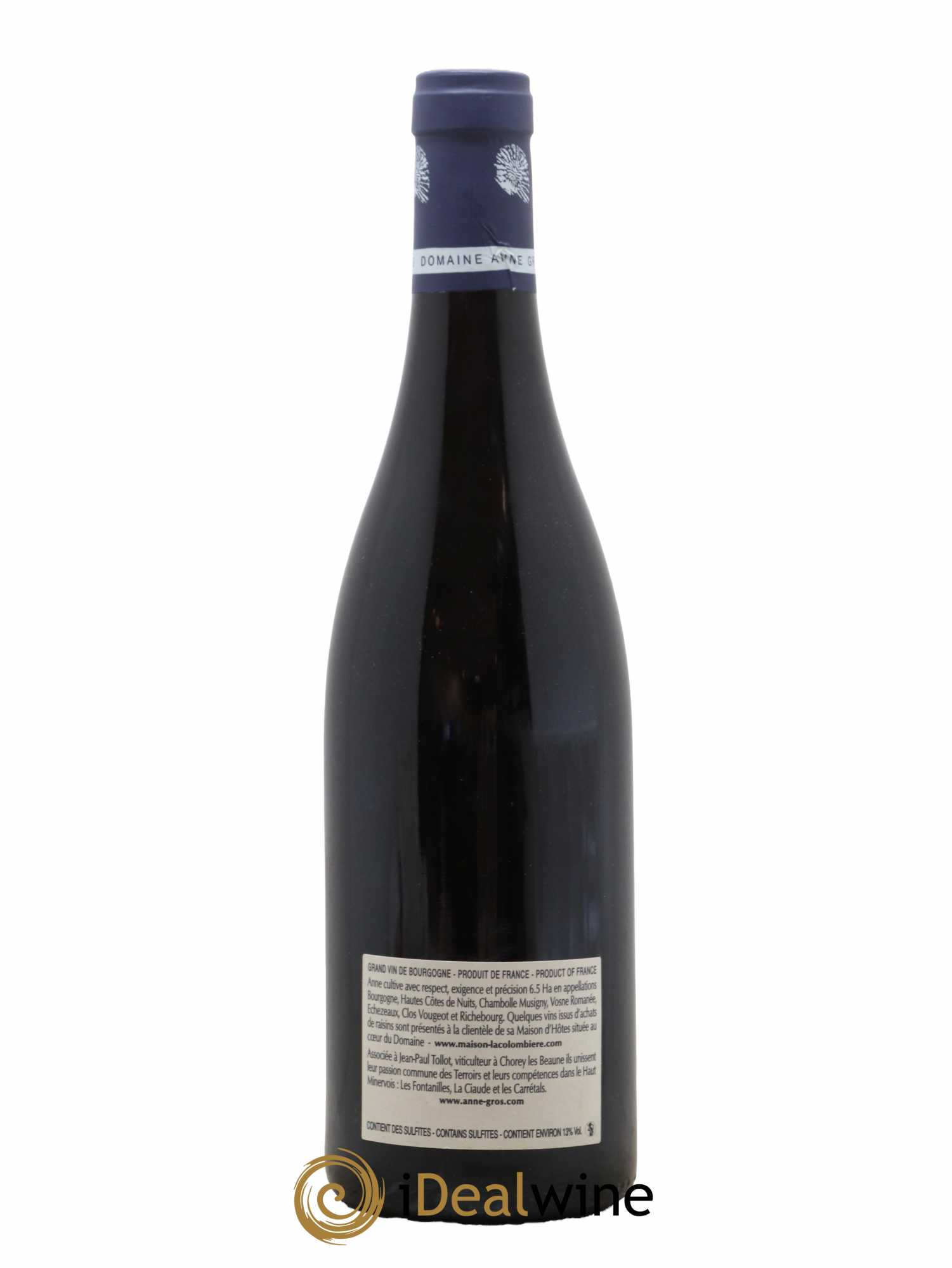 Clos de Vougeot Grand Cru Le Grand Maupertui Anne Gros 2008 - Lot de 1 bouteille - 1