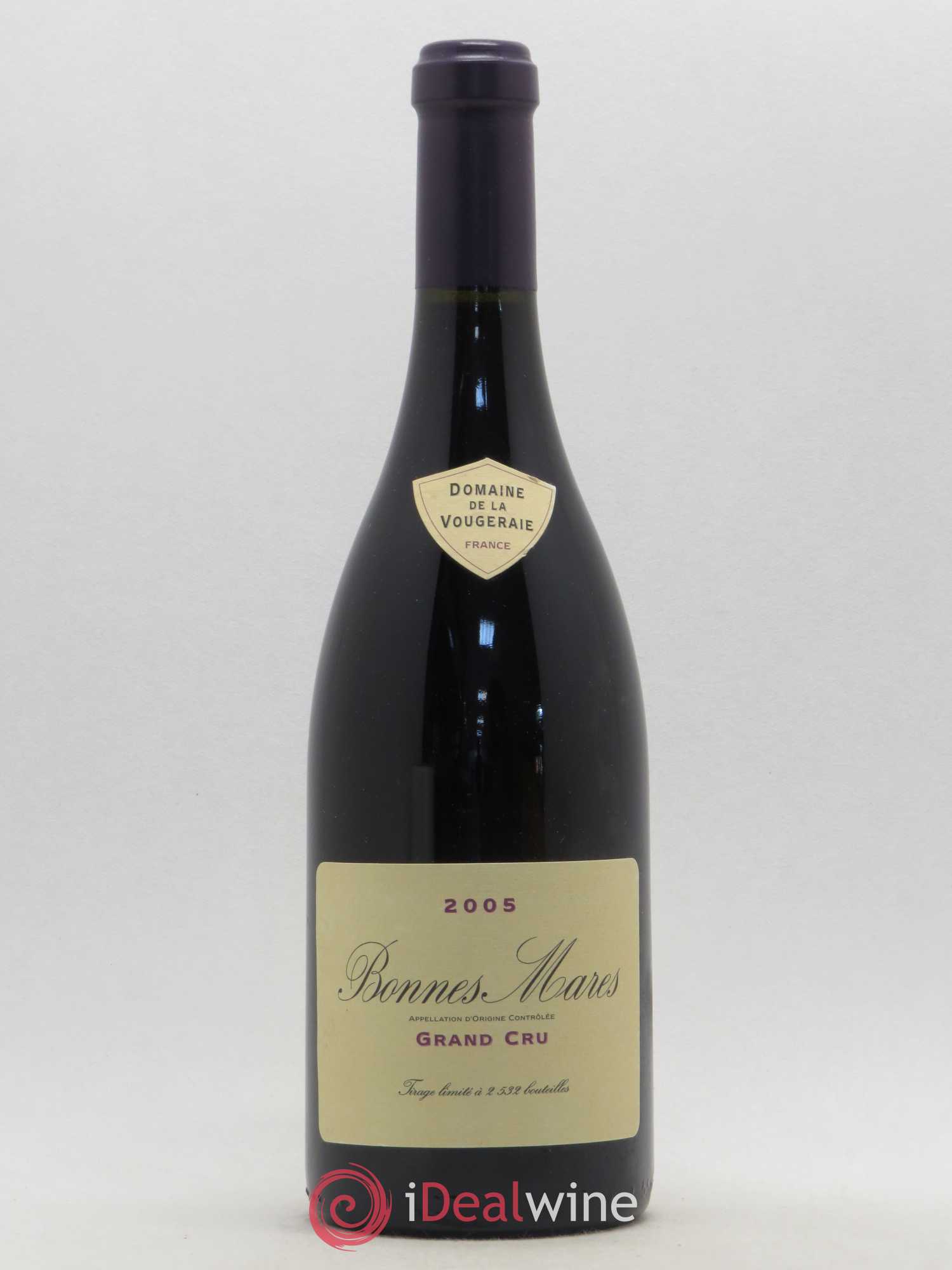 Bonnes-Mares Grand Cru La Vougeraie 2005 - Lot de 1 bouteille - 0