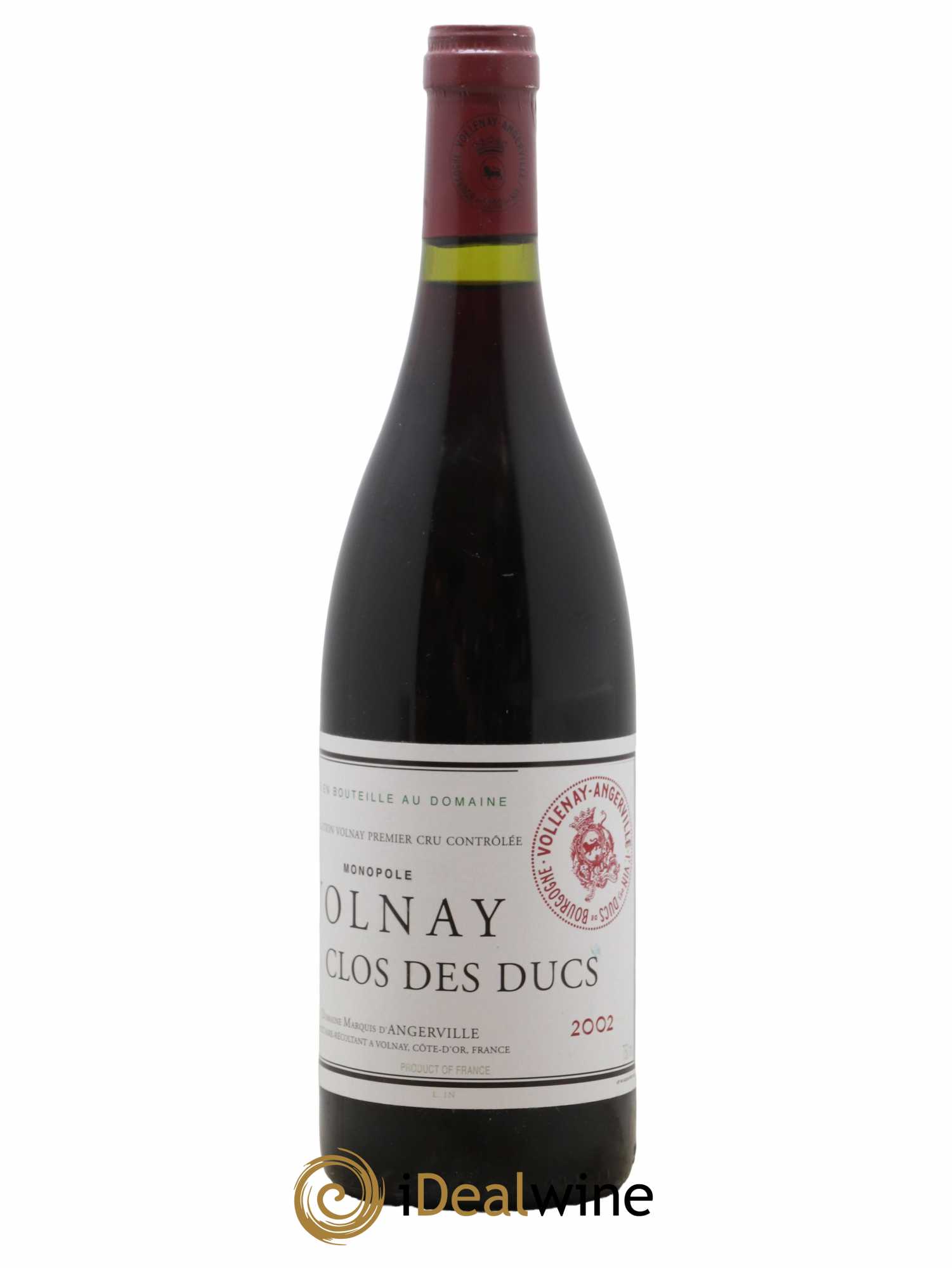 Volnay 1er Cru Clos des Ducs Marquis d'Angerville (Domaine) 2002 - Lot of 1 bottle - 0