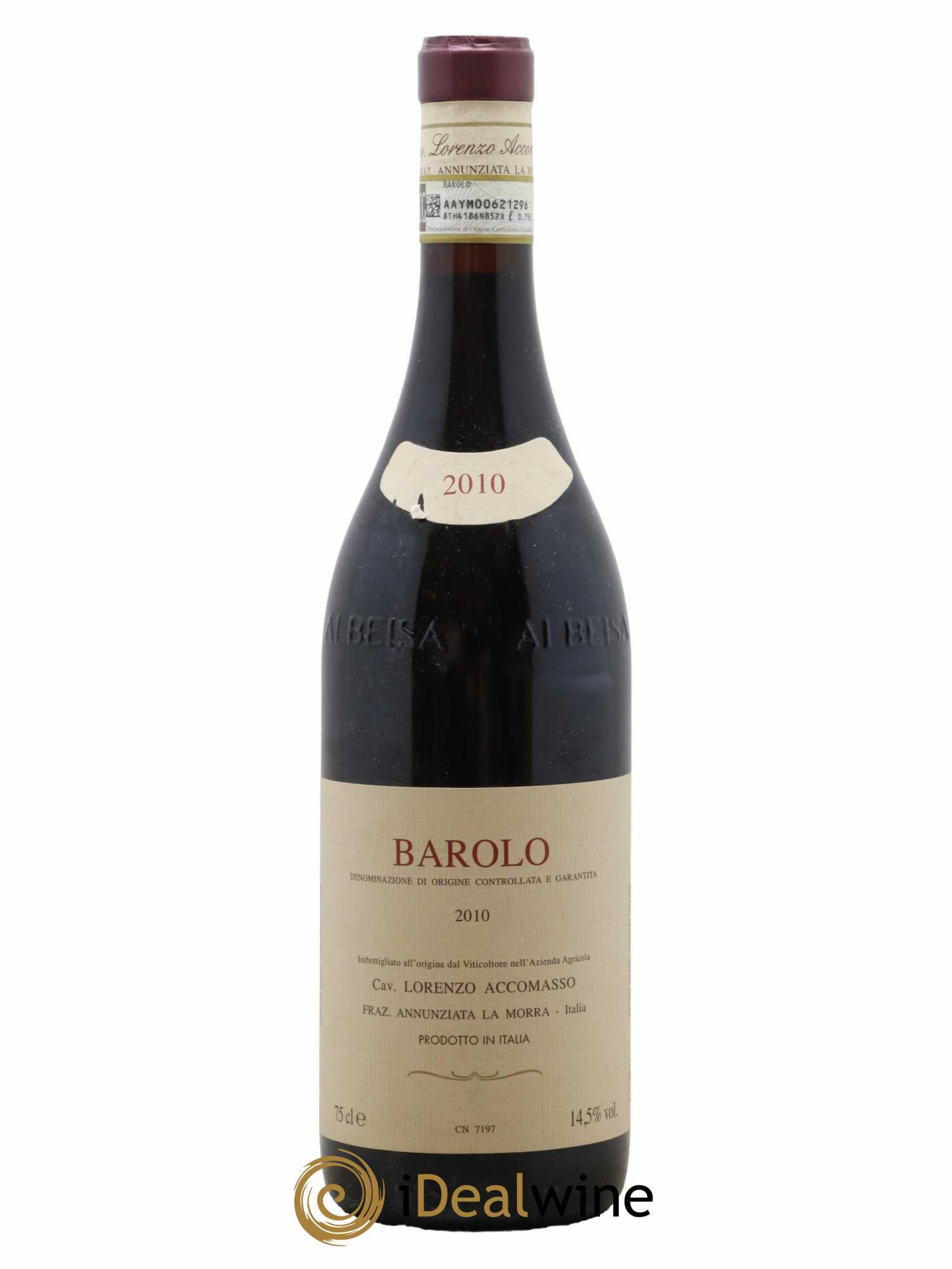Barolo DOCG Lorenzo Accomasso 2010 - Lot de 1 bouteille - 0