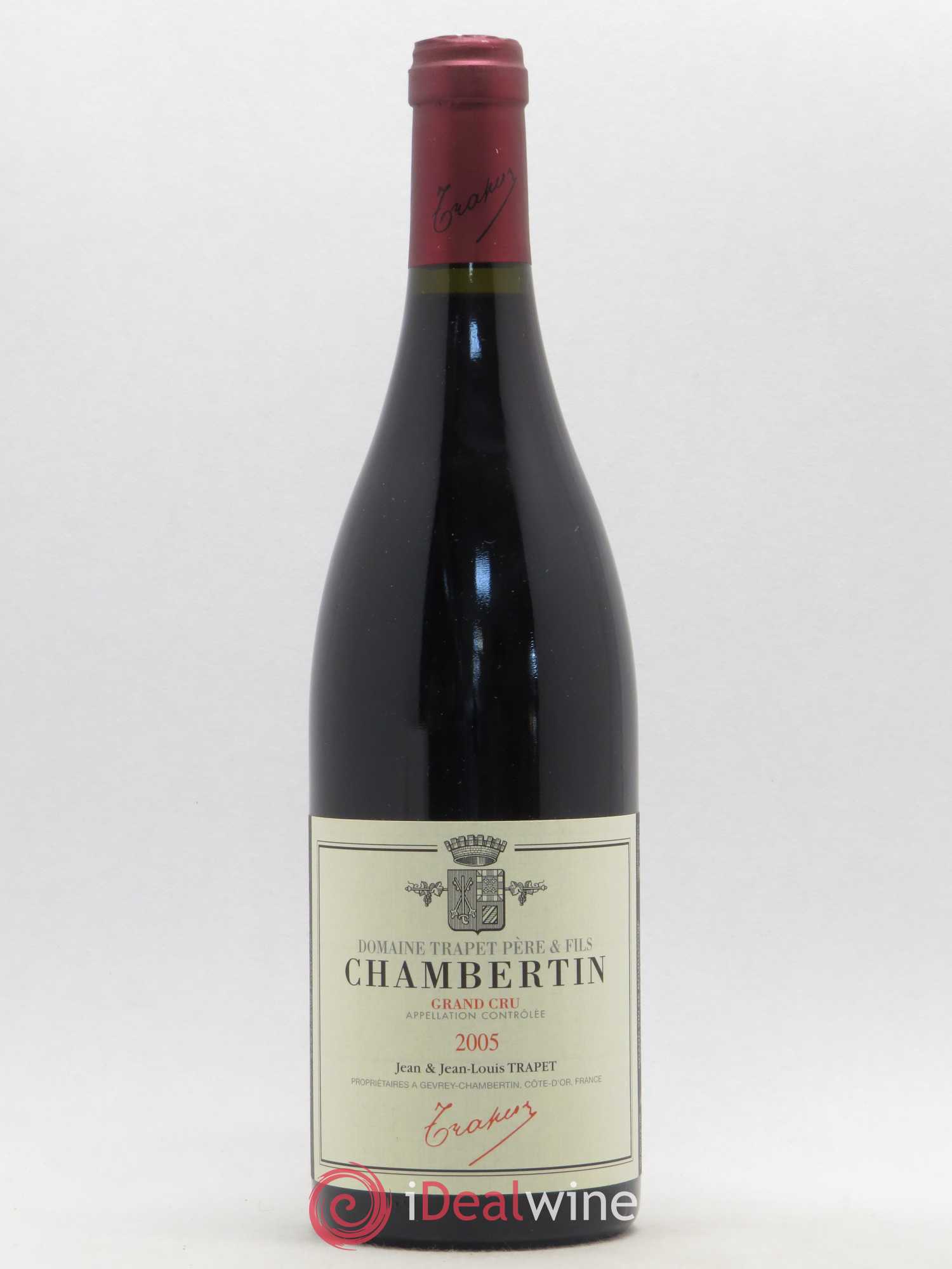 Chambertin Grand Cru Domaine Trapet 2005 - Lot de 1 bouteille - 0