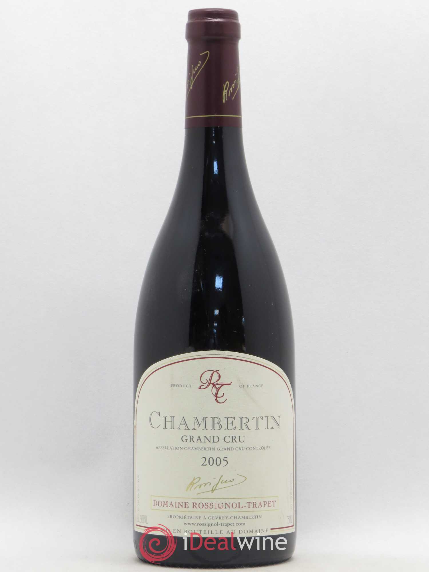 Chambertin Grand Cru Rossignol-Trapet (Domaine) 2005 - Lot de 1 bouteille - 0