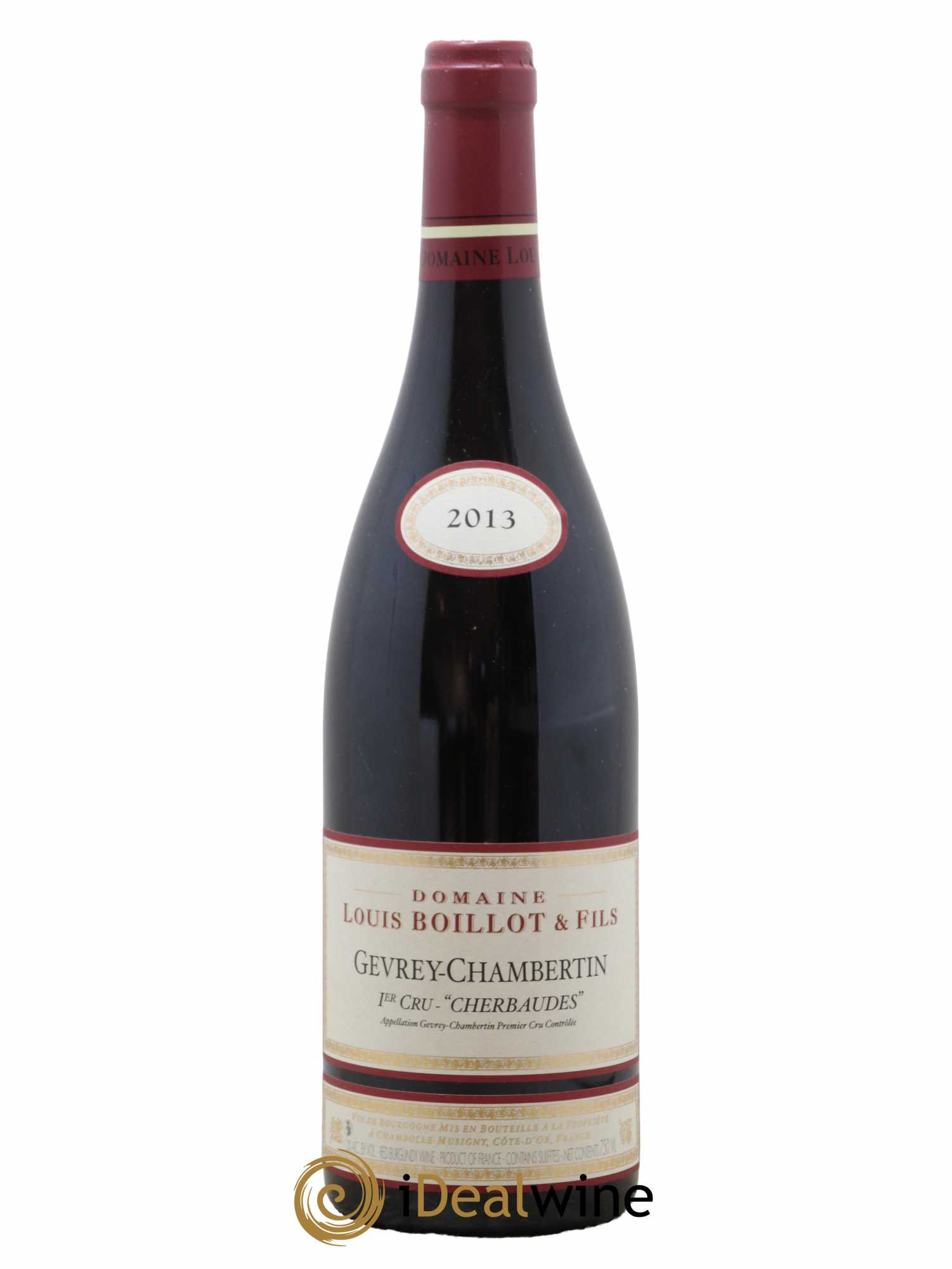 Gevrey-Chambertin 1er Cru Les Cherbaudes Louis Boillot et Fils 2013 - Lot de 1 bouteille - 0