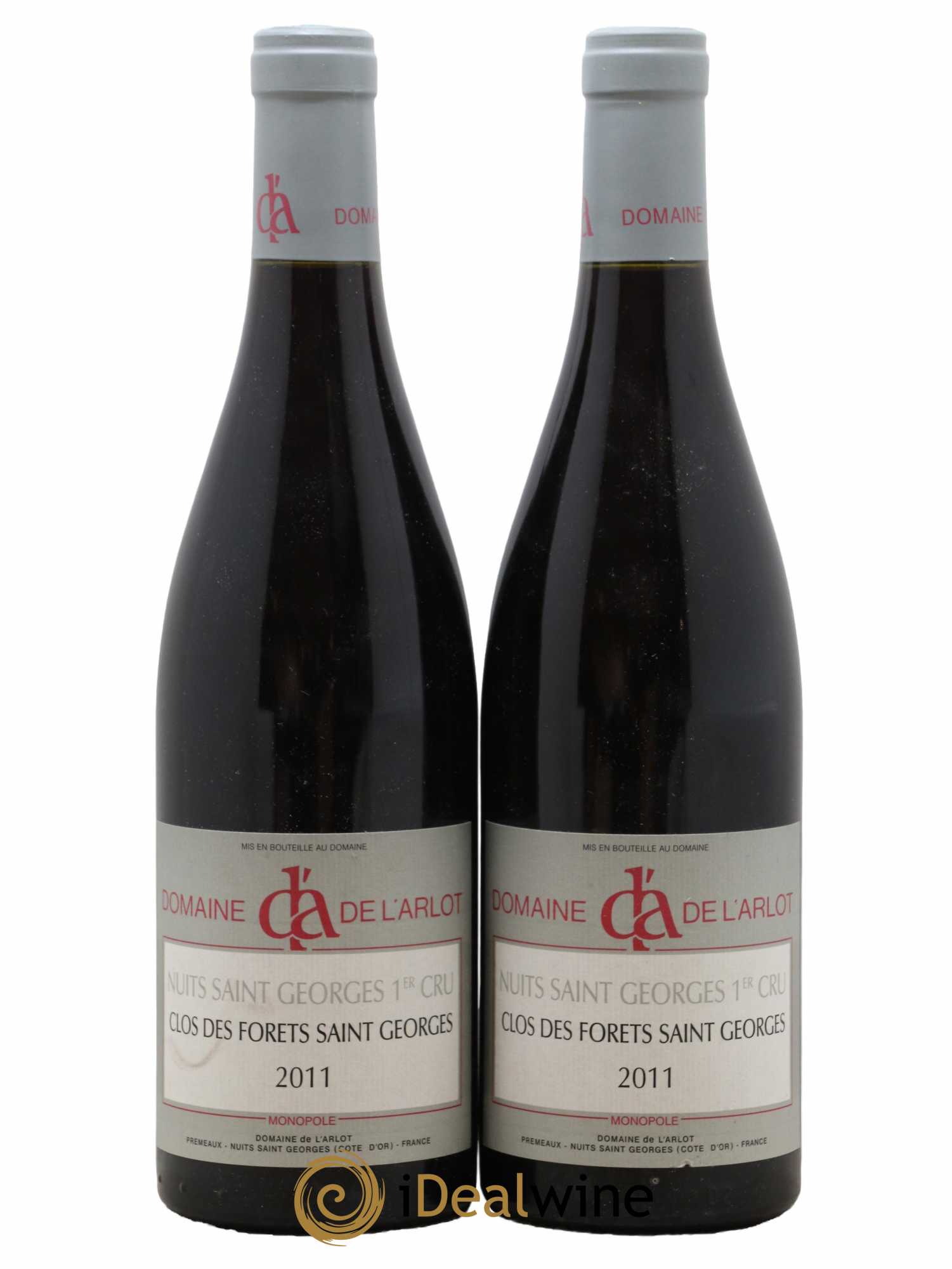 Nuits-Saint-Georges 1er Cru Clos des Forêts Saint-Georges Domaine de l'Arlot 2011 - Lot de 2 bouteilles - 0