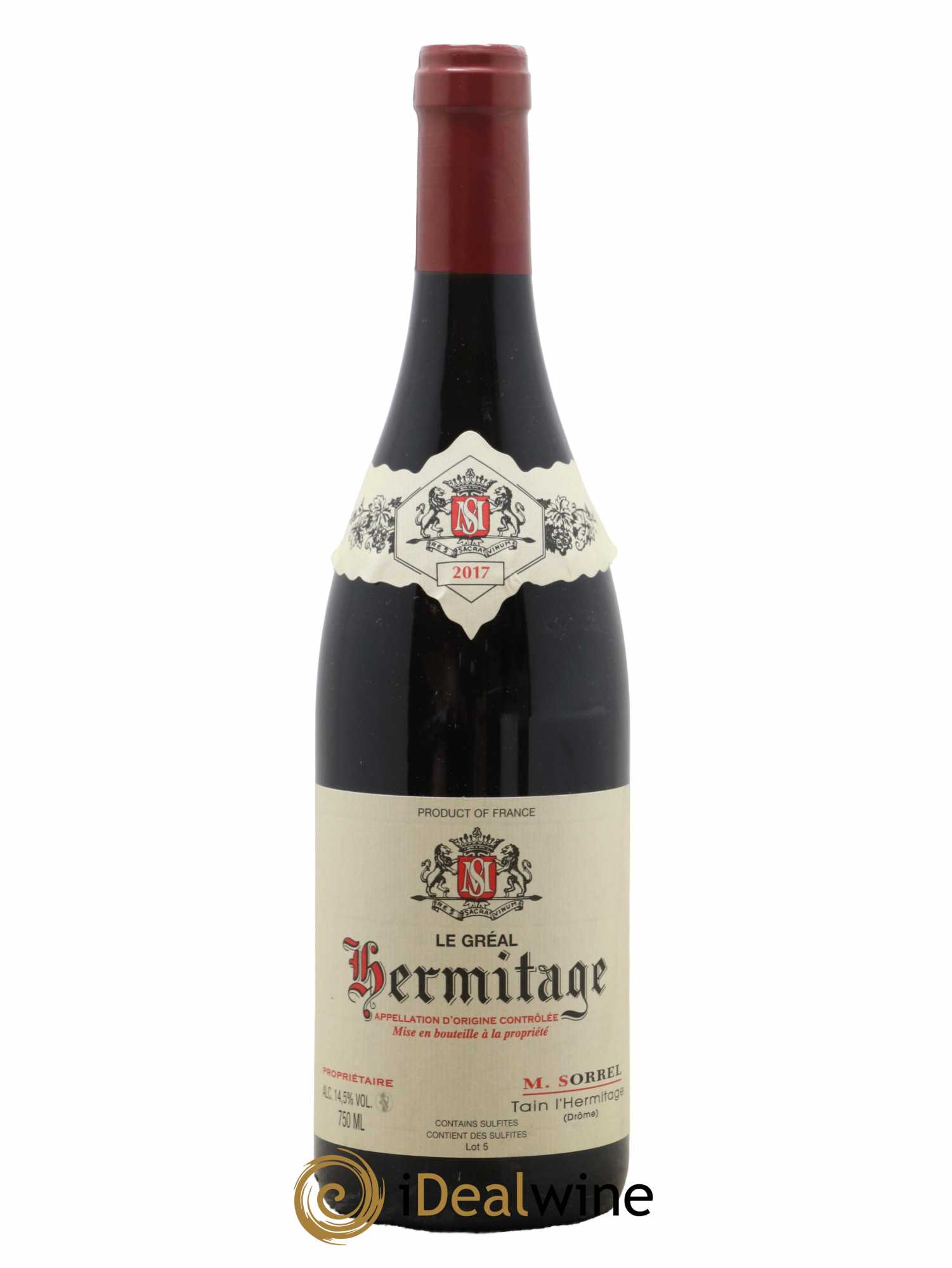 Hermitage Le Gréal Marc Sorrel 2017 - Lot of 1 bottle - 0