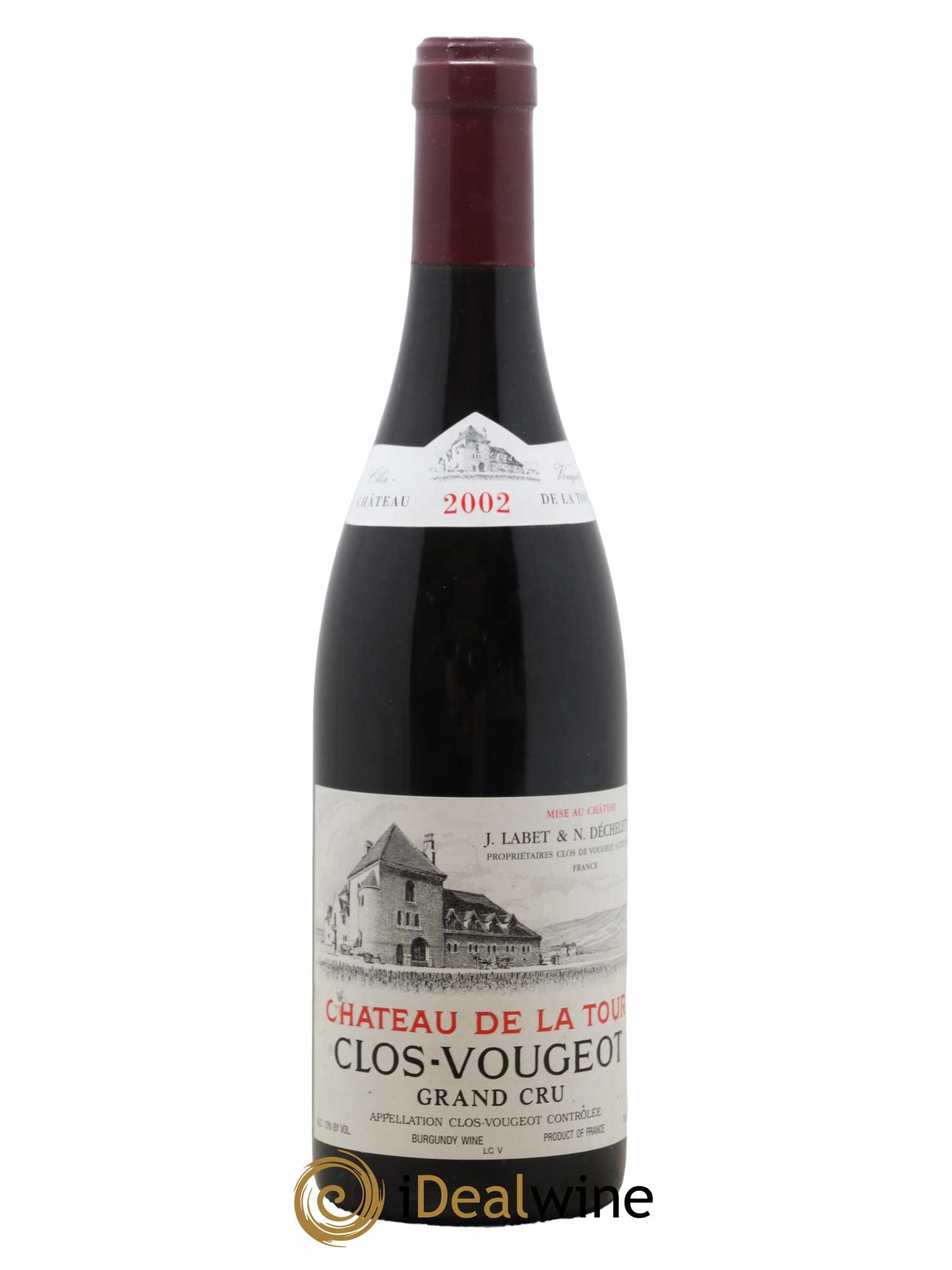 Clos de Vougeot Grand Cru Château de La Tour 2002 - Lot de 1 bouteille - 0