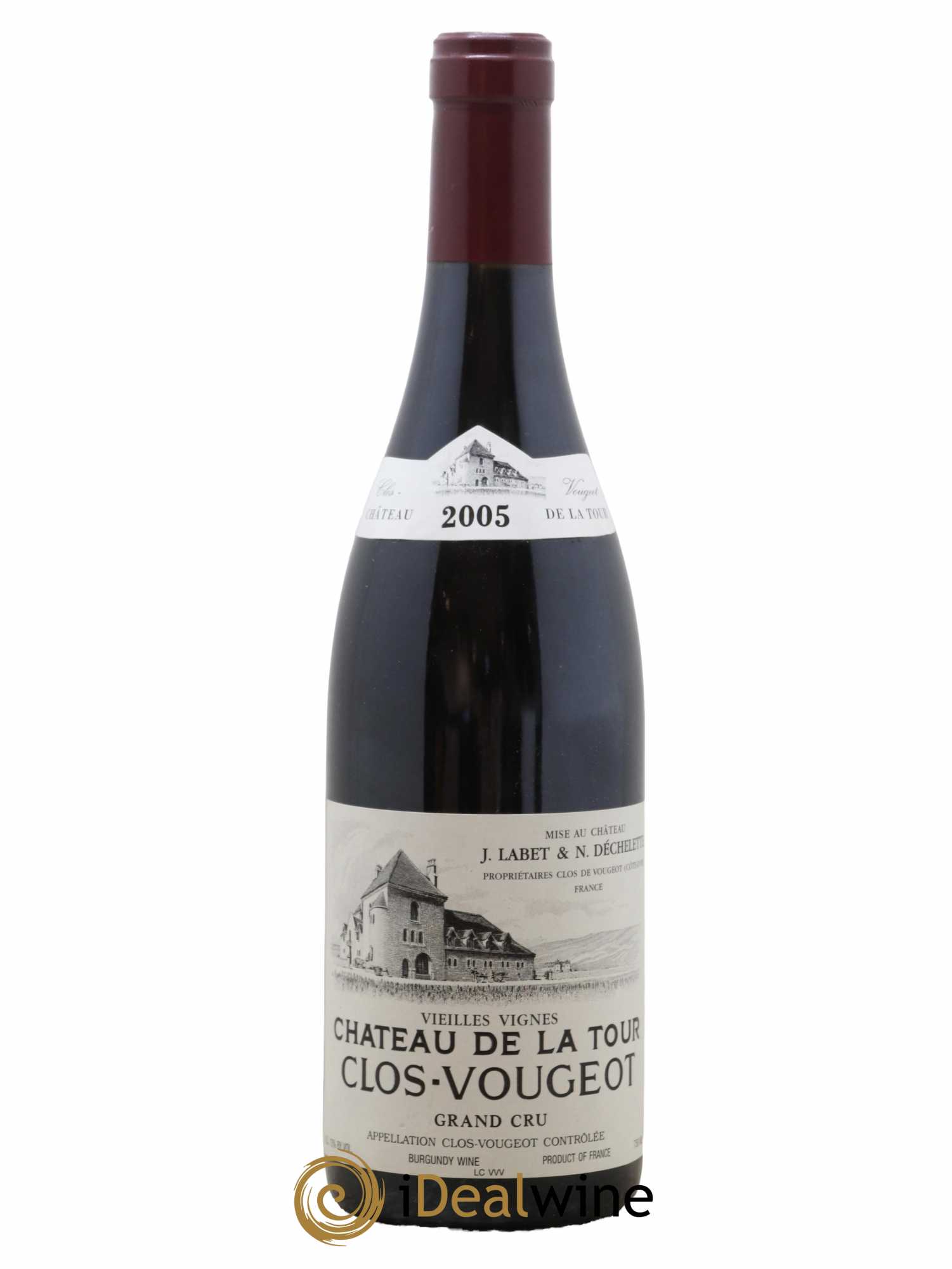Clos de Vougeot Grand Cru Vieilles Vignes Château de La Tour 2005 - Lot de 1 bouteille - 0