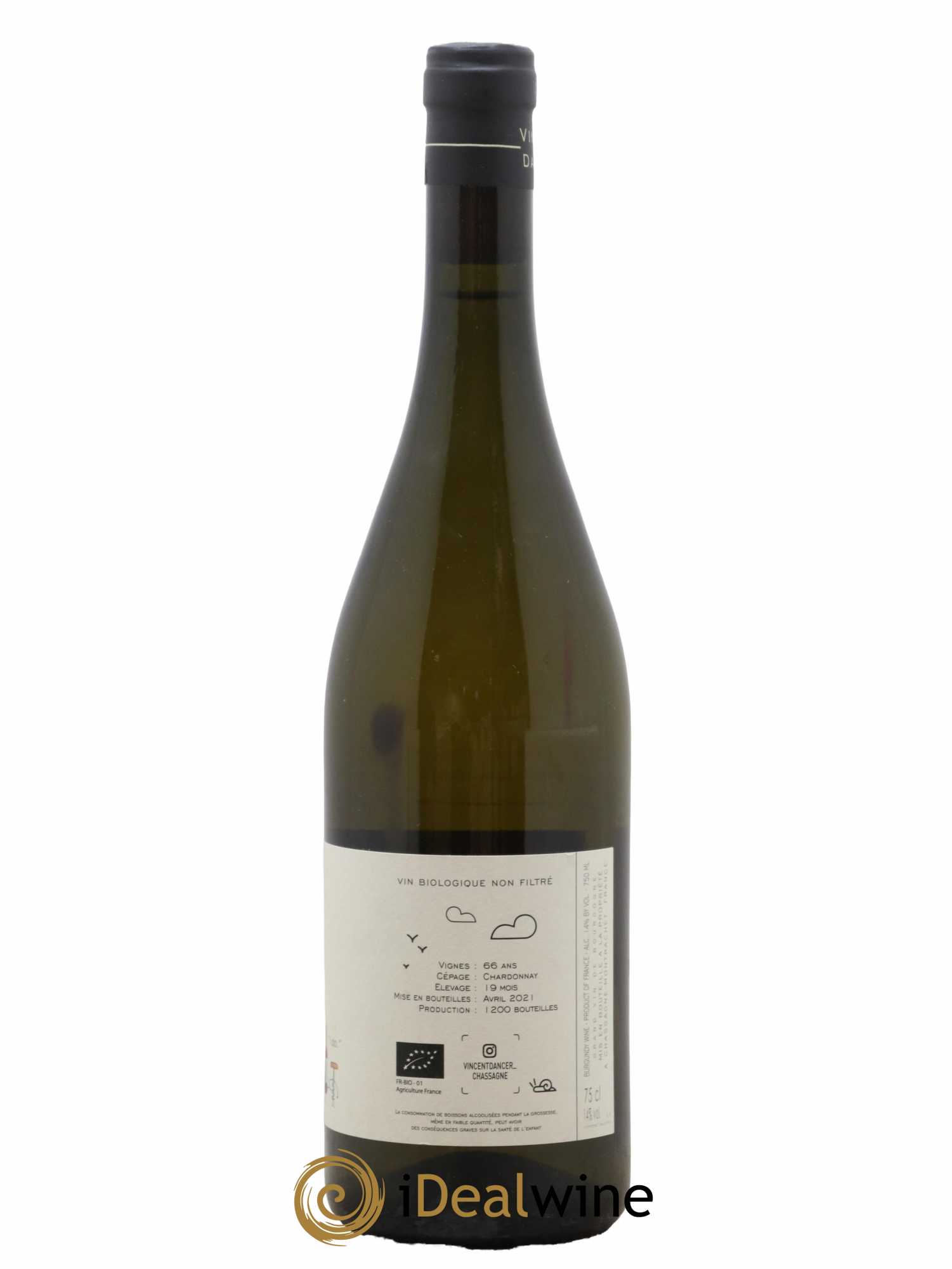 Chassagne-Montrachet 1er Cru (Morgeot) Tête du Clos Vincent Dancer 2019 - Lot of 1 bottle - 1