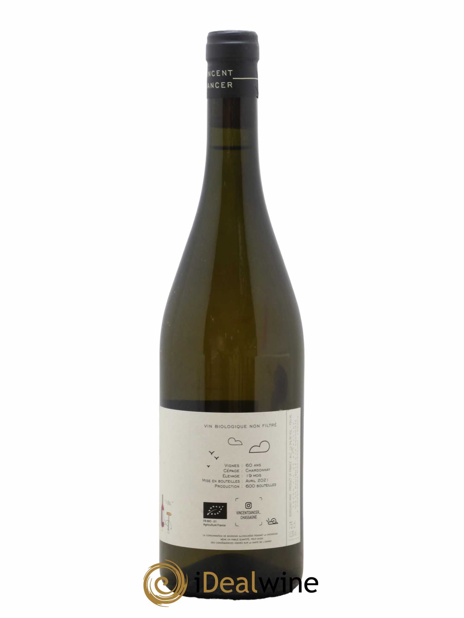 Meursault Les Grands Charrons Vincent Dancer 2019 - Lot de 1 bouteille - 1