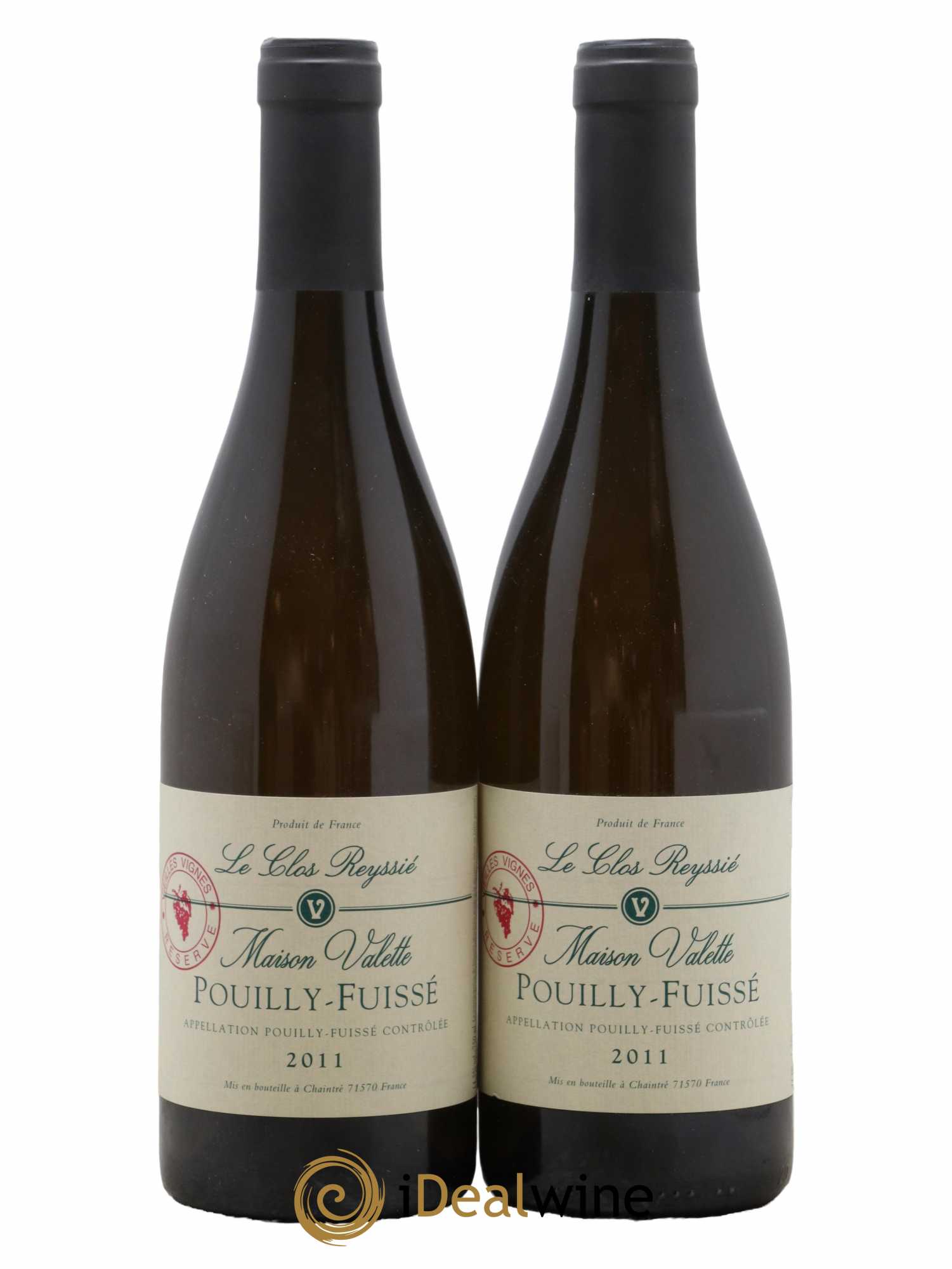 Pouilly-Fuissé Clos Reyssié Valette (Domaine) Vieilles Vignes Reserve 2011 - Lot de 2 bouteilles - 0