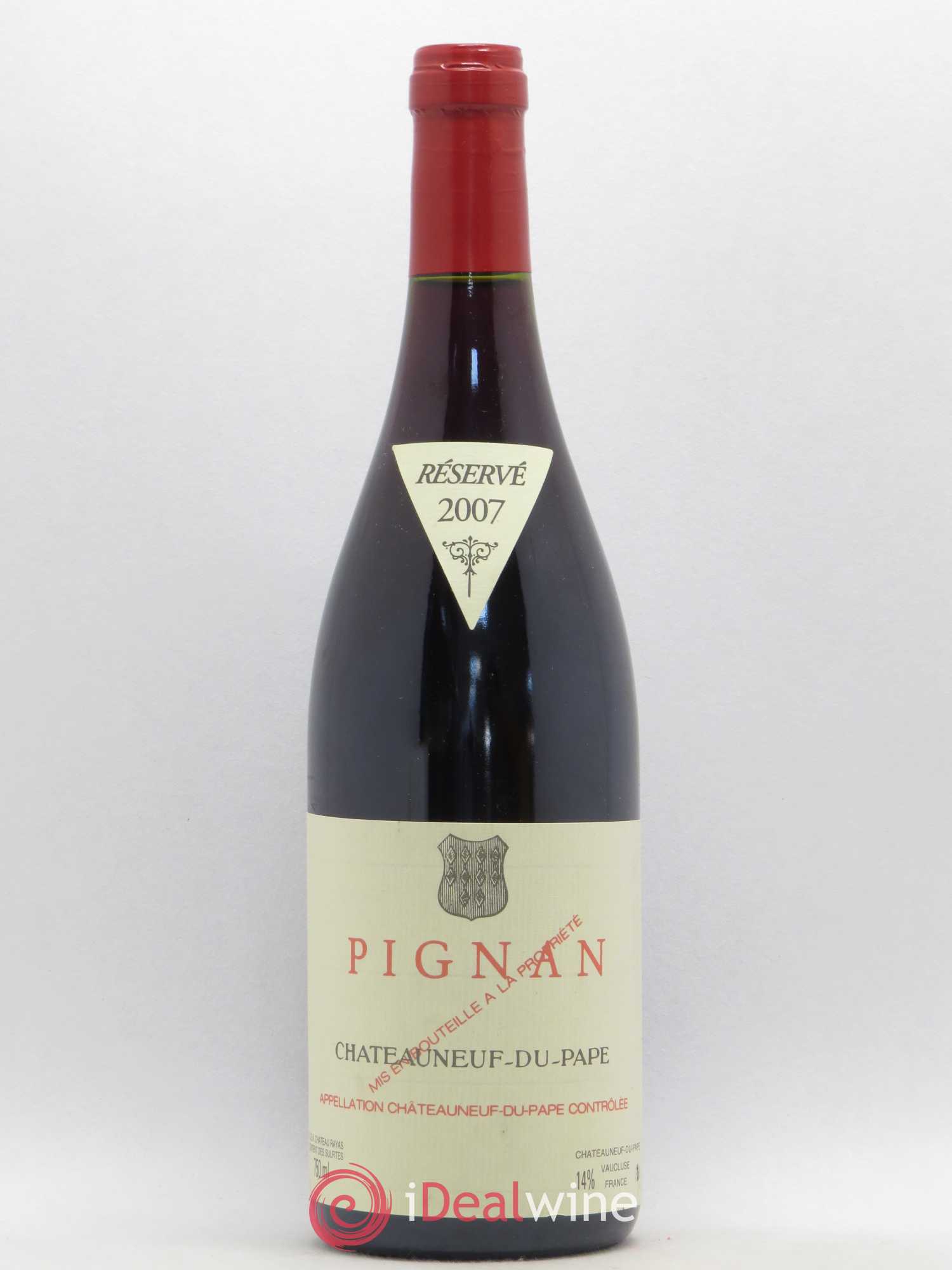 Châteauneuf-du-Pape Pignan Emmanuel Reynaud 2007 - Lot de 1 bouteille - 0