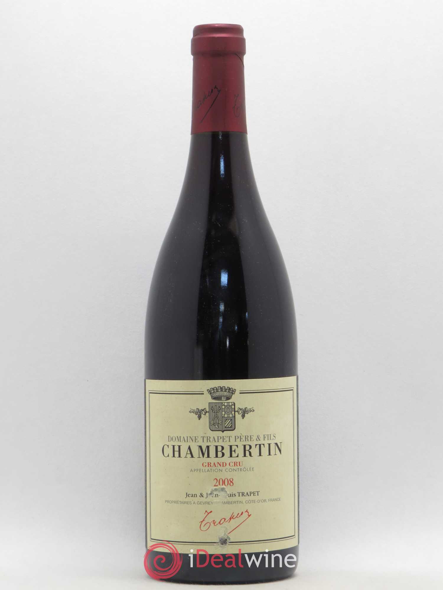 Chambertin Grand Cru Domaine Trapet 2008 - Lot de 1 bouteille - 0