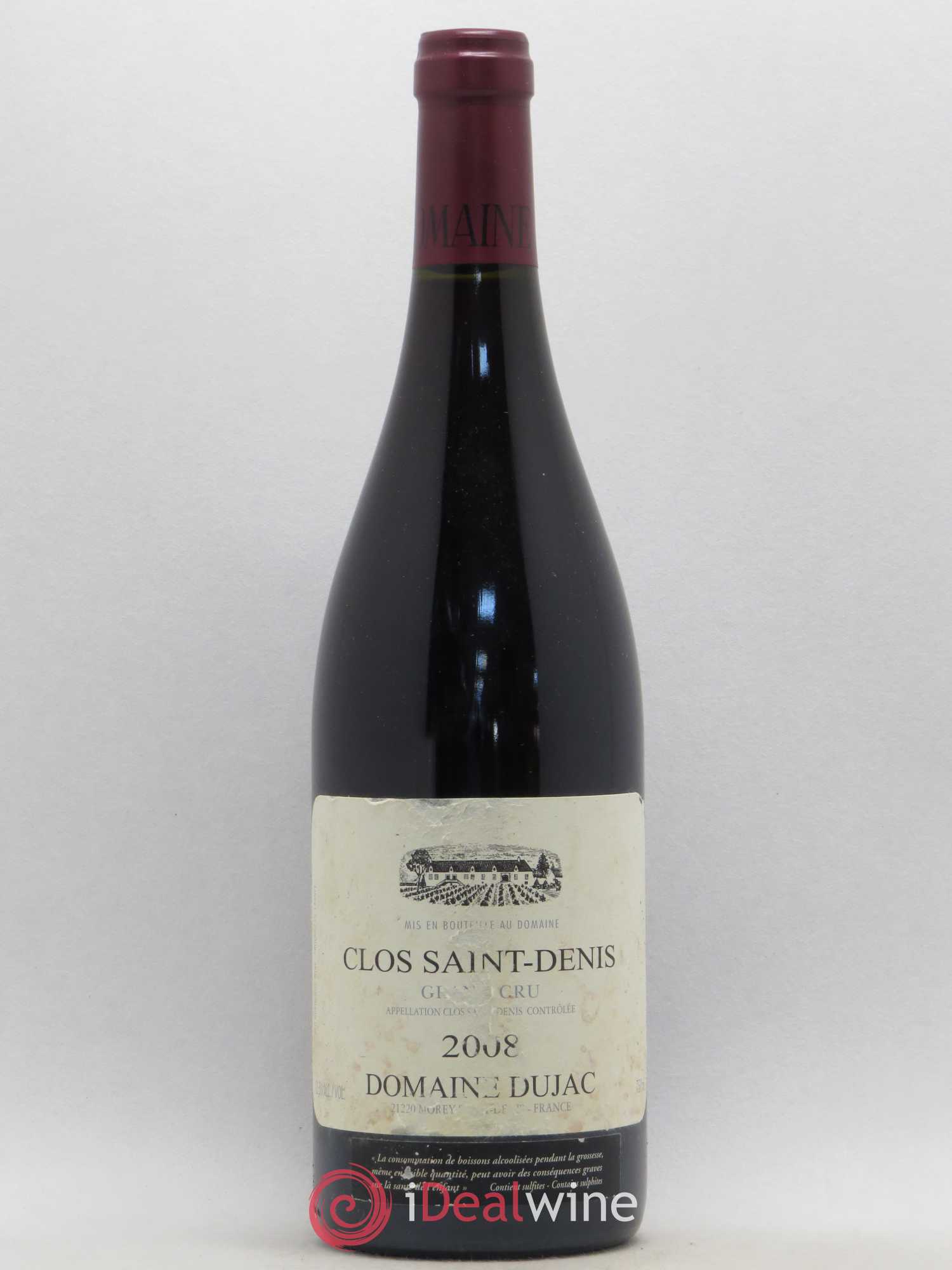 Clos Saint-Denis Grand Cru Dujac (Domaine) 2008 - Lot de 1 bouteille - 0