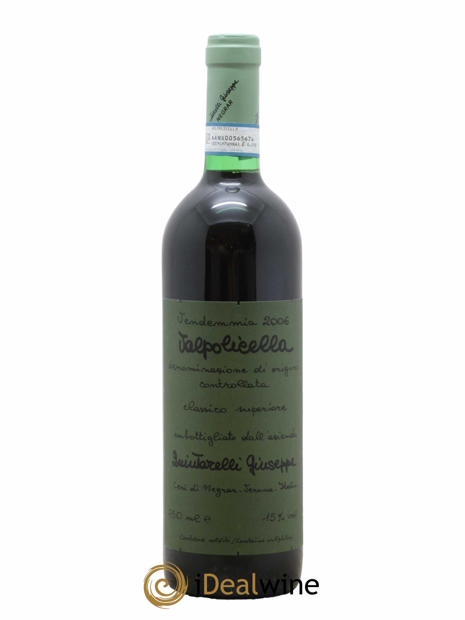 Valpolicella Classico Superiore Giuseppe Quintarelli 2006 - Lot de 1 bouteille - 0