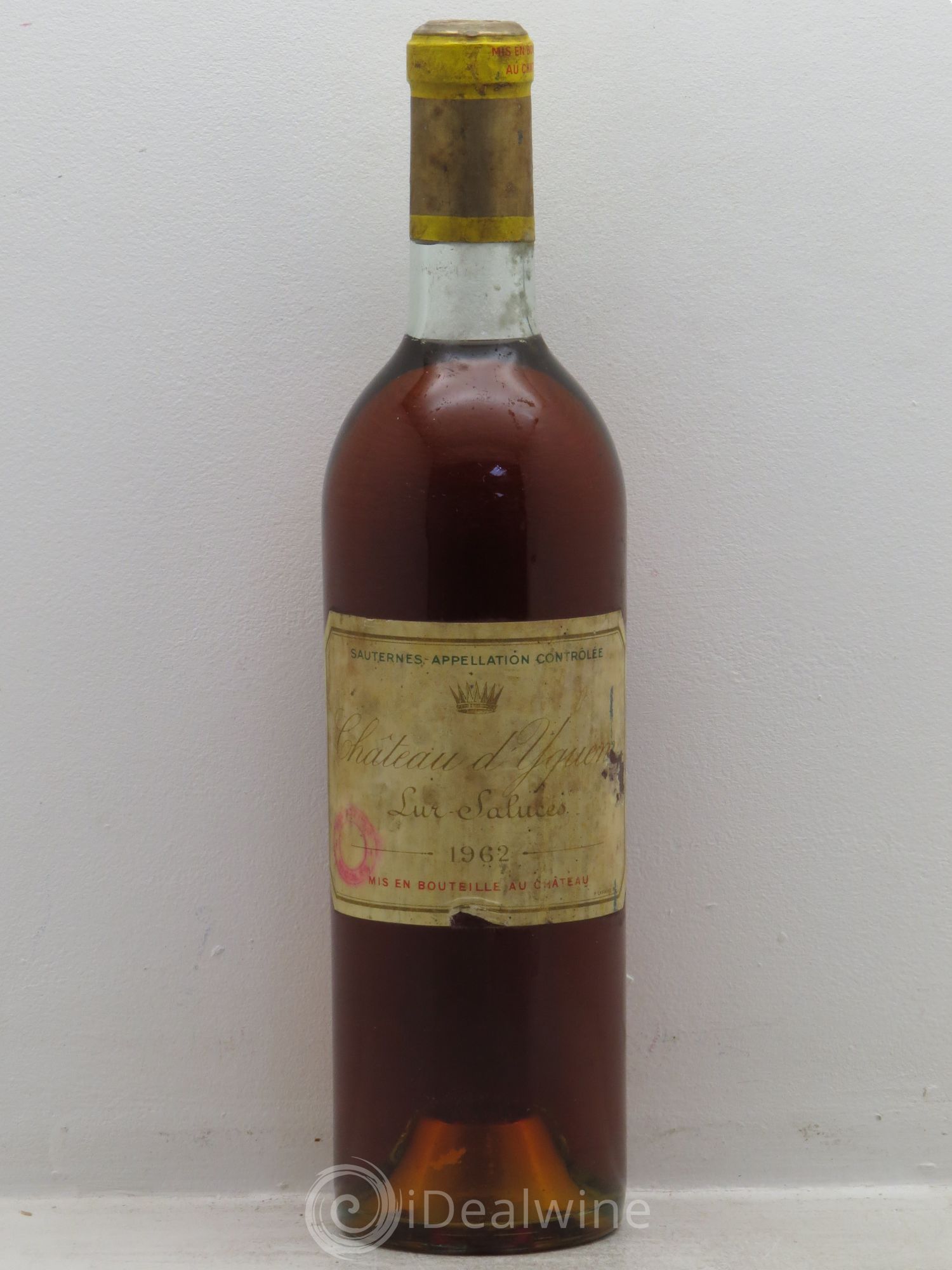 Château d' Yquem 1er Cru Classé Supérieur Tampon Nicolas 1962 - Lot de 1 bouteille - 0