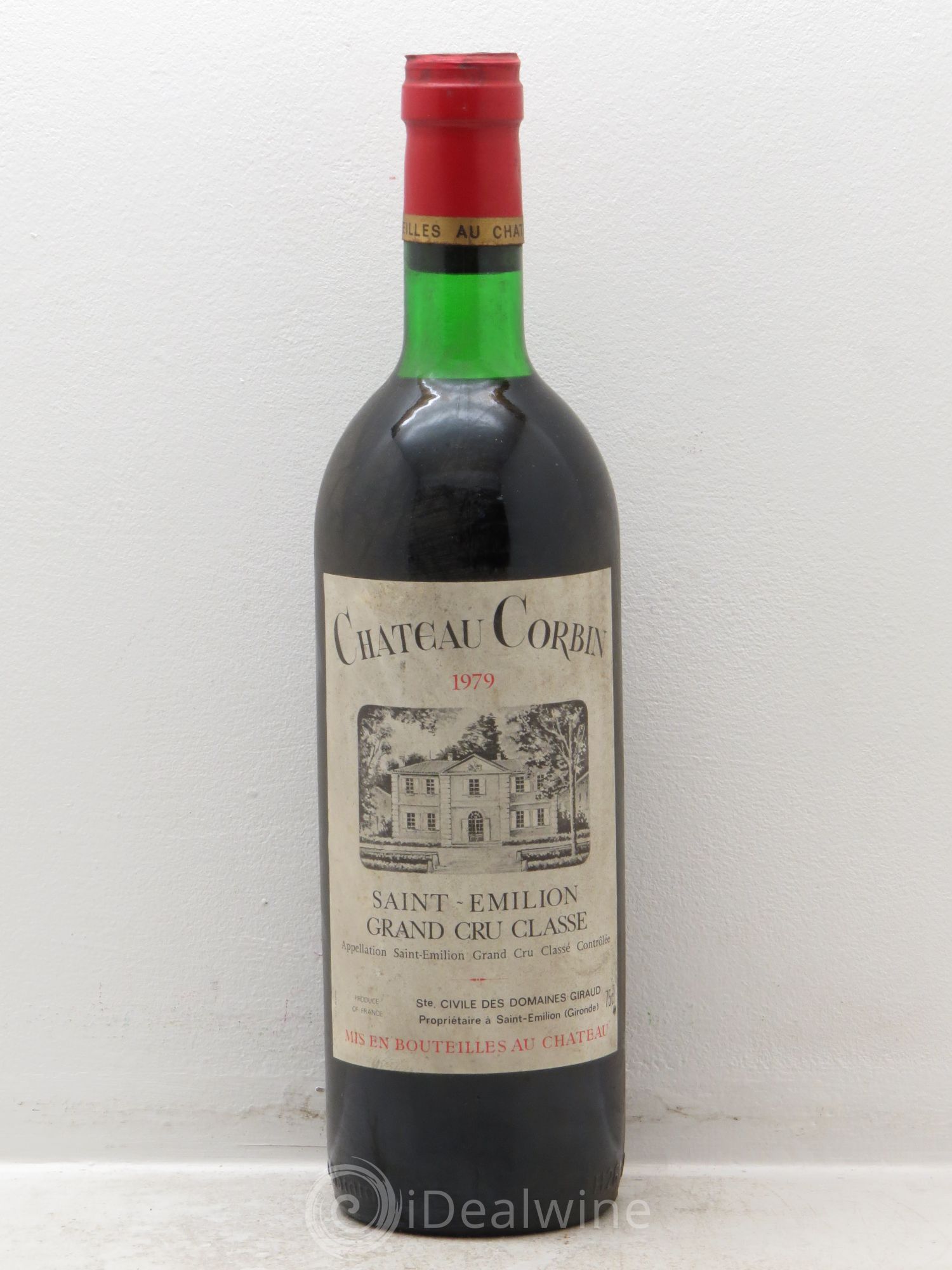 Château Corbin Grand Cru Classé 1979 - Lot de 1 bouteille - 0