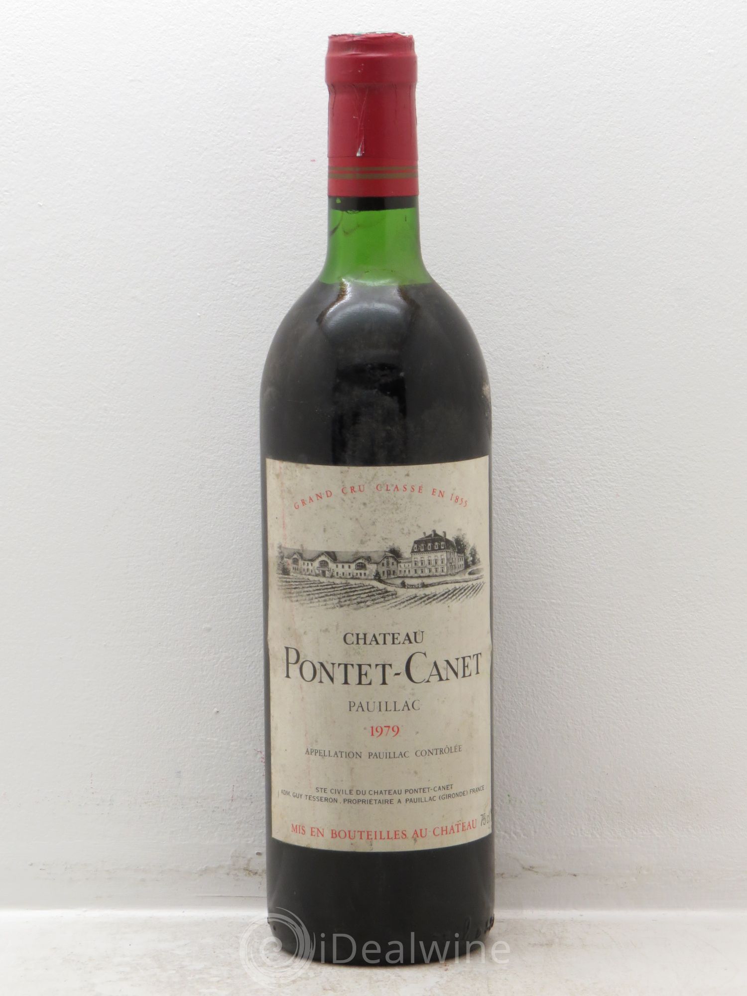 Château Pontet Canet 5ème Grand Cru Classé 1979 - Lot de 1 bouteille - 0