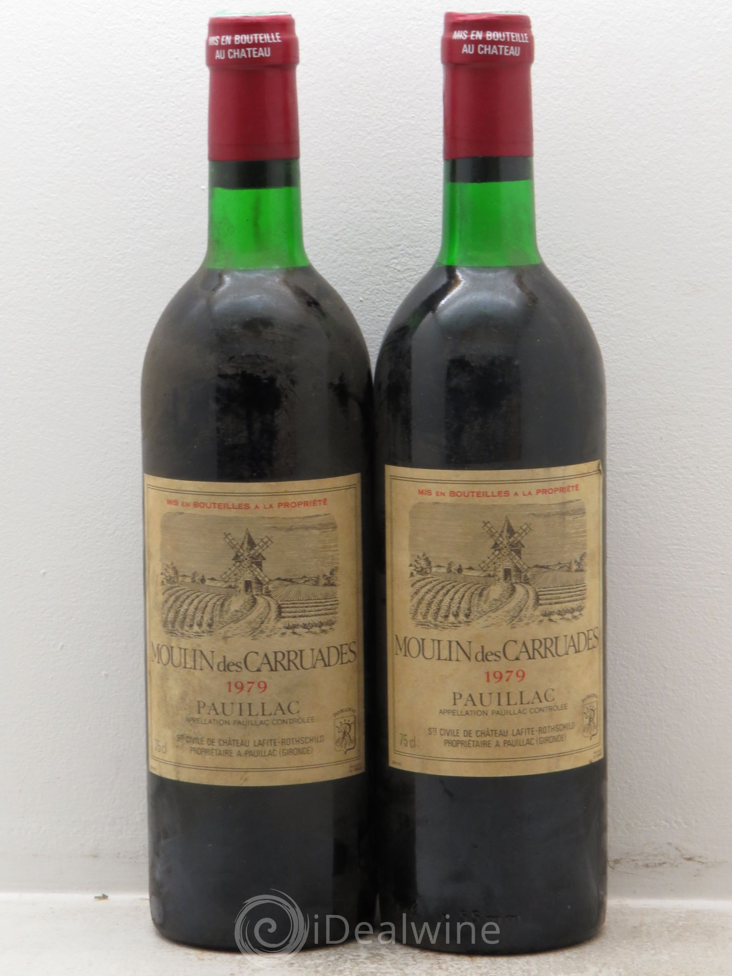Moulin des Carruades Second Vin 1979 - Lot de 2 bouteilles - 0