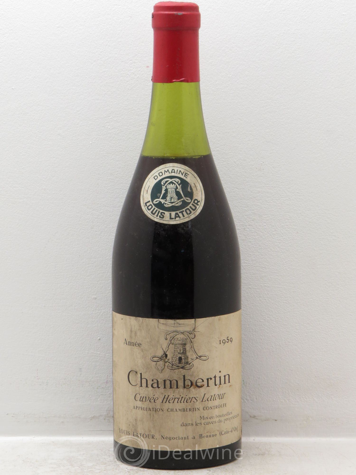 Chambertin Grand Cru Cuvée Héritiers Latour Louis Latour 1959 - Lot de 1 bouteille - 0