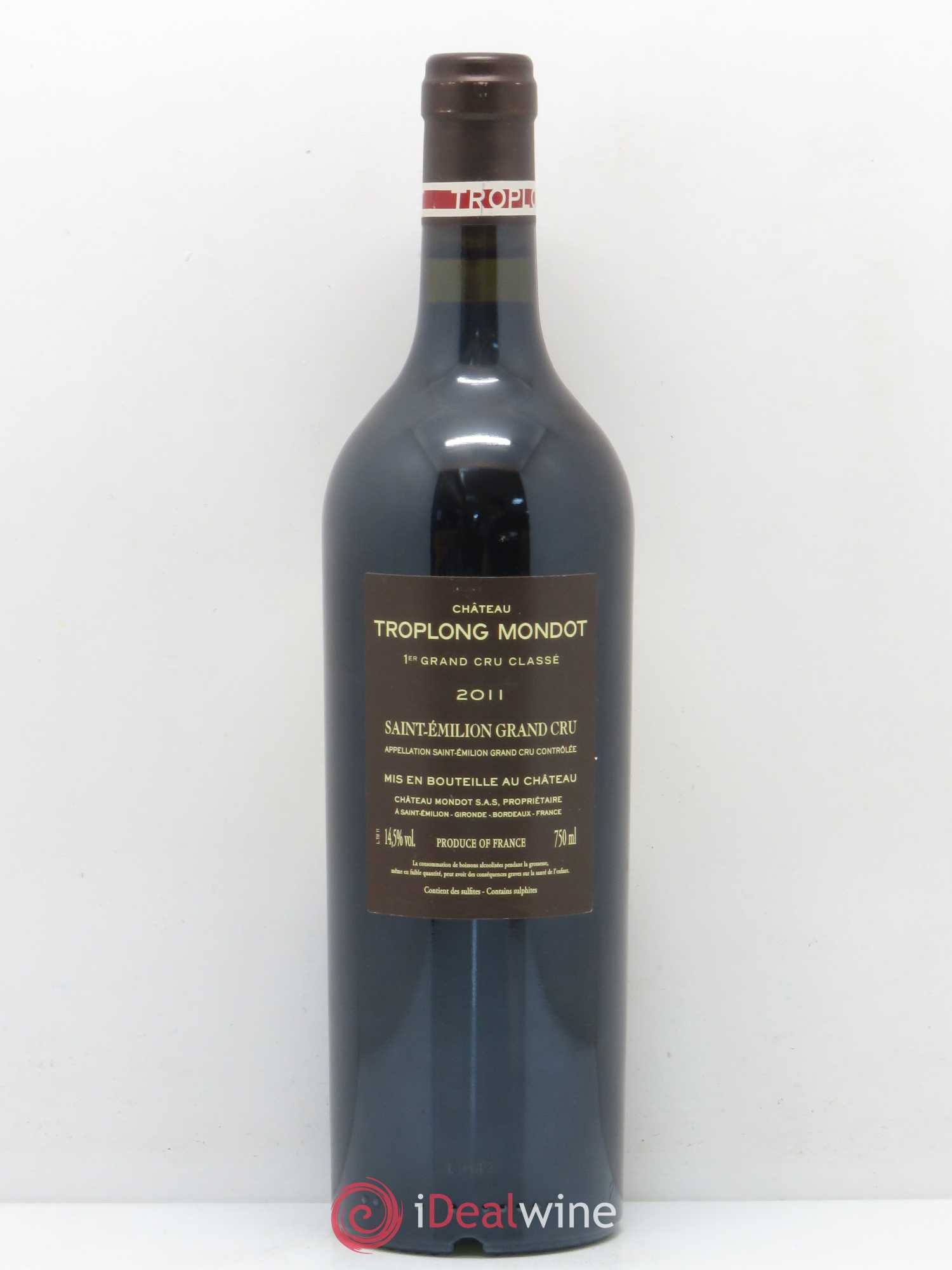 Château Troplong Mondot 1er Grand Cru Classé B 2011 - Lot de 1 bouteille - 1