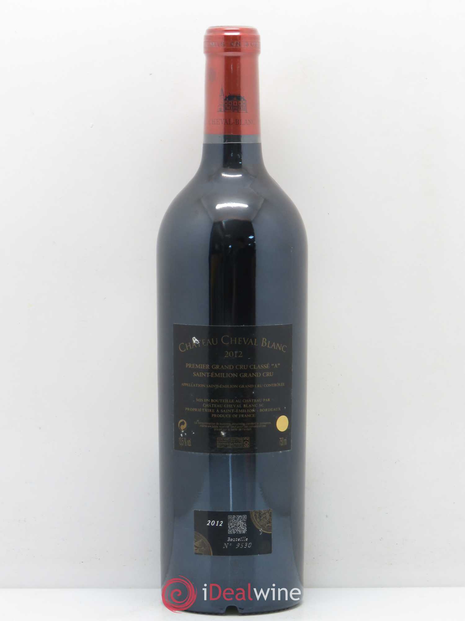 Château Cheval Blanc 1er Grand Cru Classé A 2012 - Lot de 1 bouteille - 1