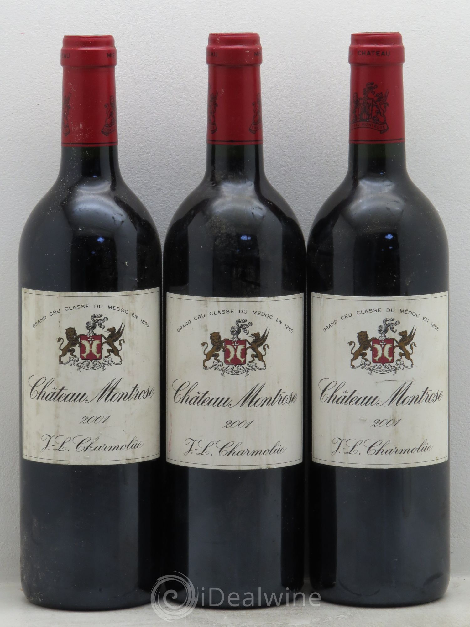 Château Montrose 2ème Grand Cru Classé 2001 - Lot de 3 bouteilles - 0