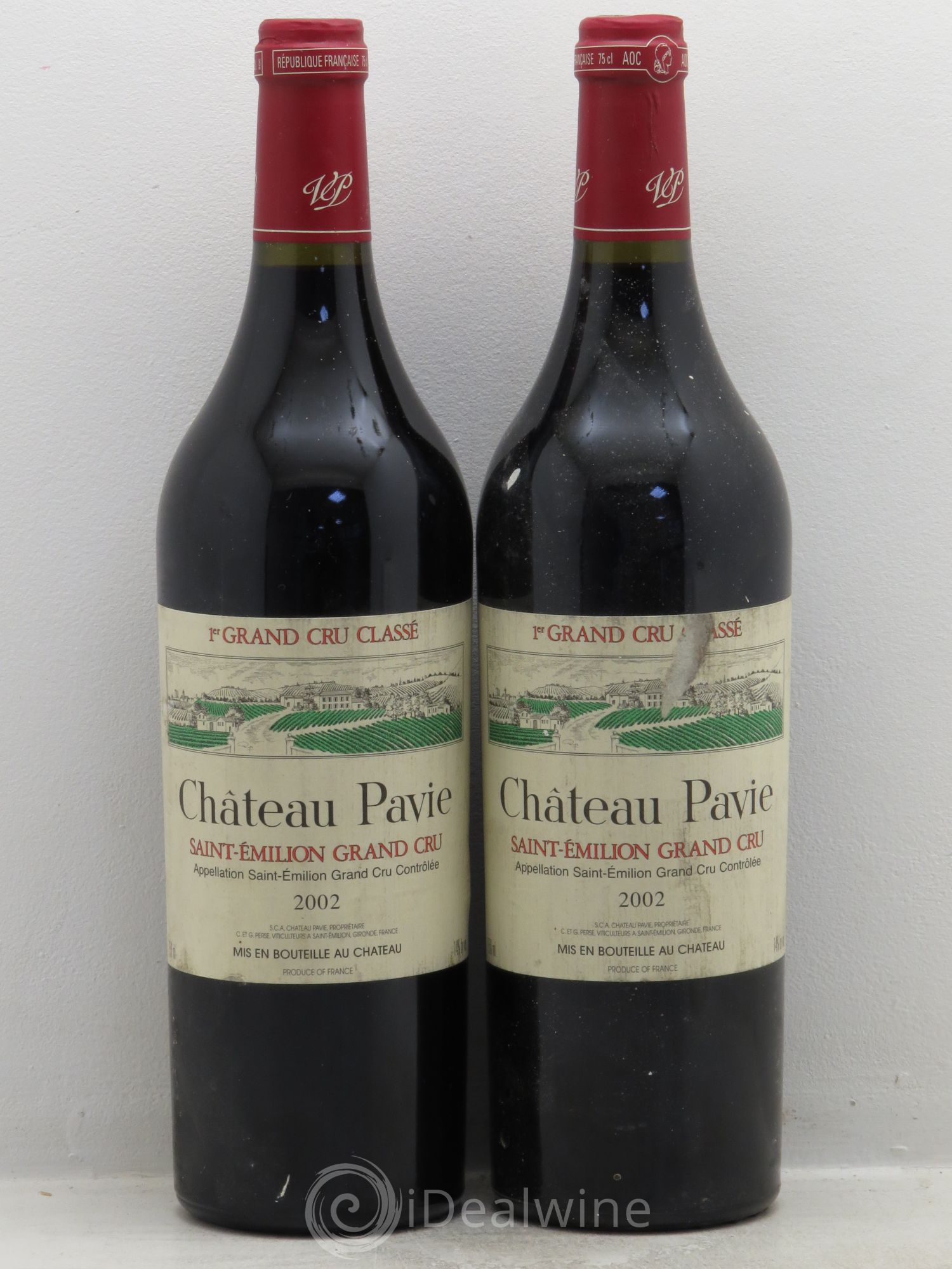 Château Pavie 1er Grand Cru Classé A 2002 - Lot de 2 bouteilles - 0
